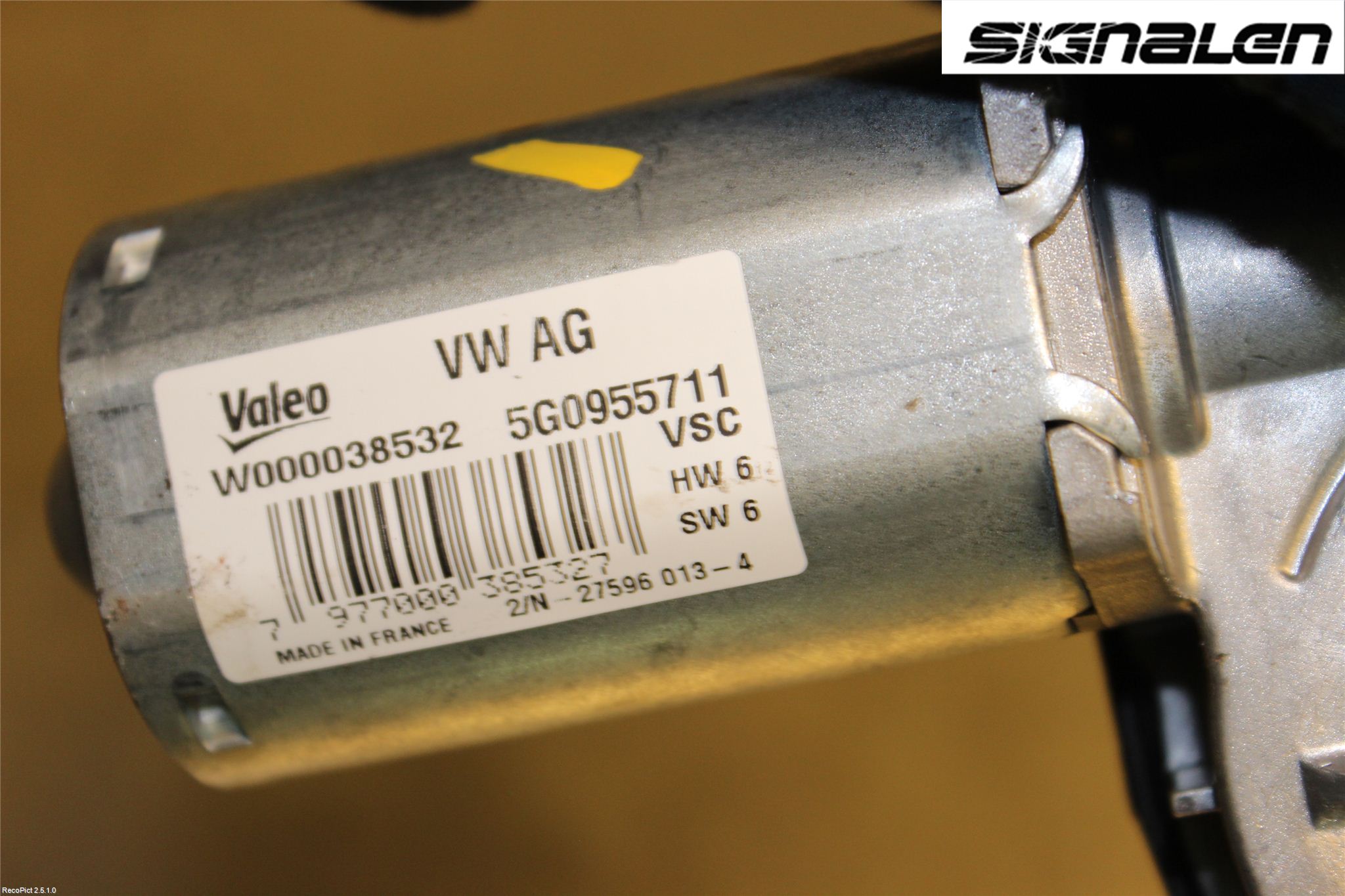 Volkswagen VW GOLF / E-GOLF VII 13-20 Torkarmotor Baklucka