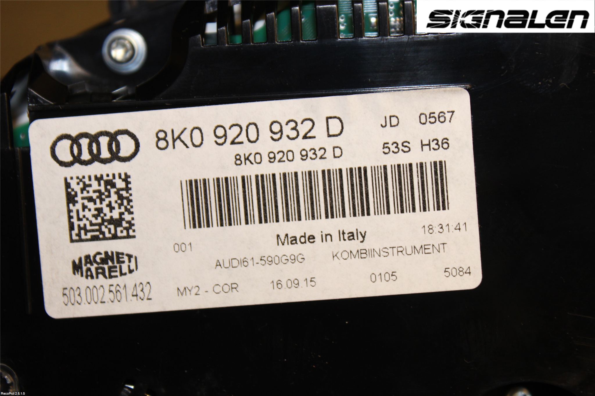 Audi A4 12-15 Instrument Komb