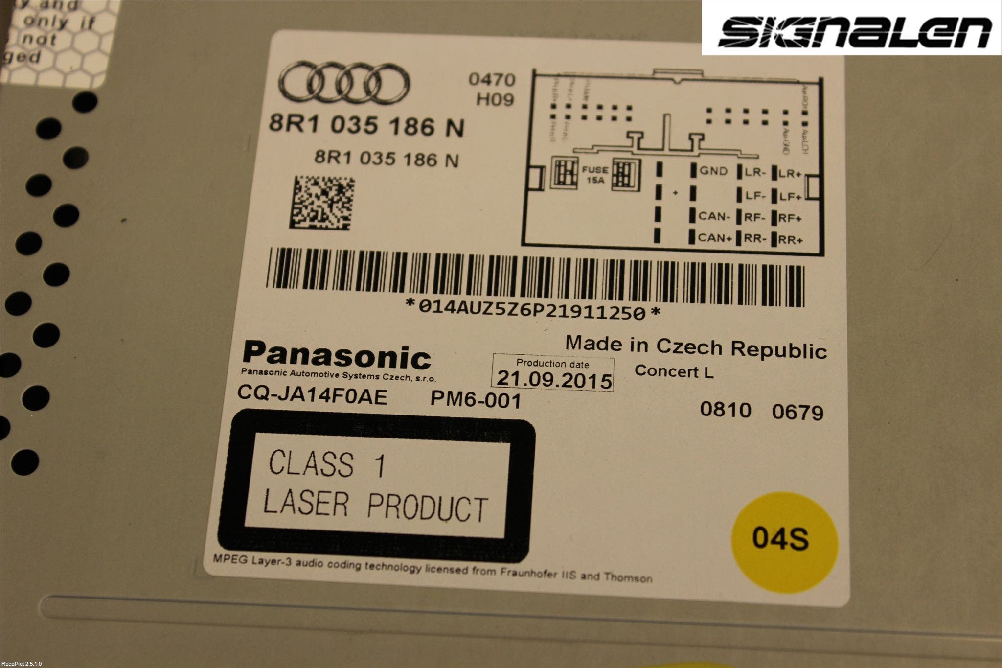 Audi A4 12-15 Radio