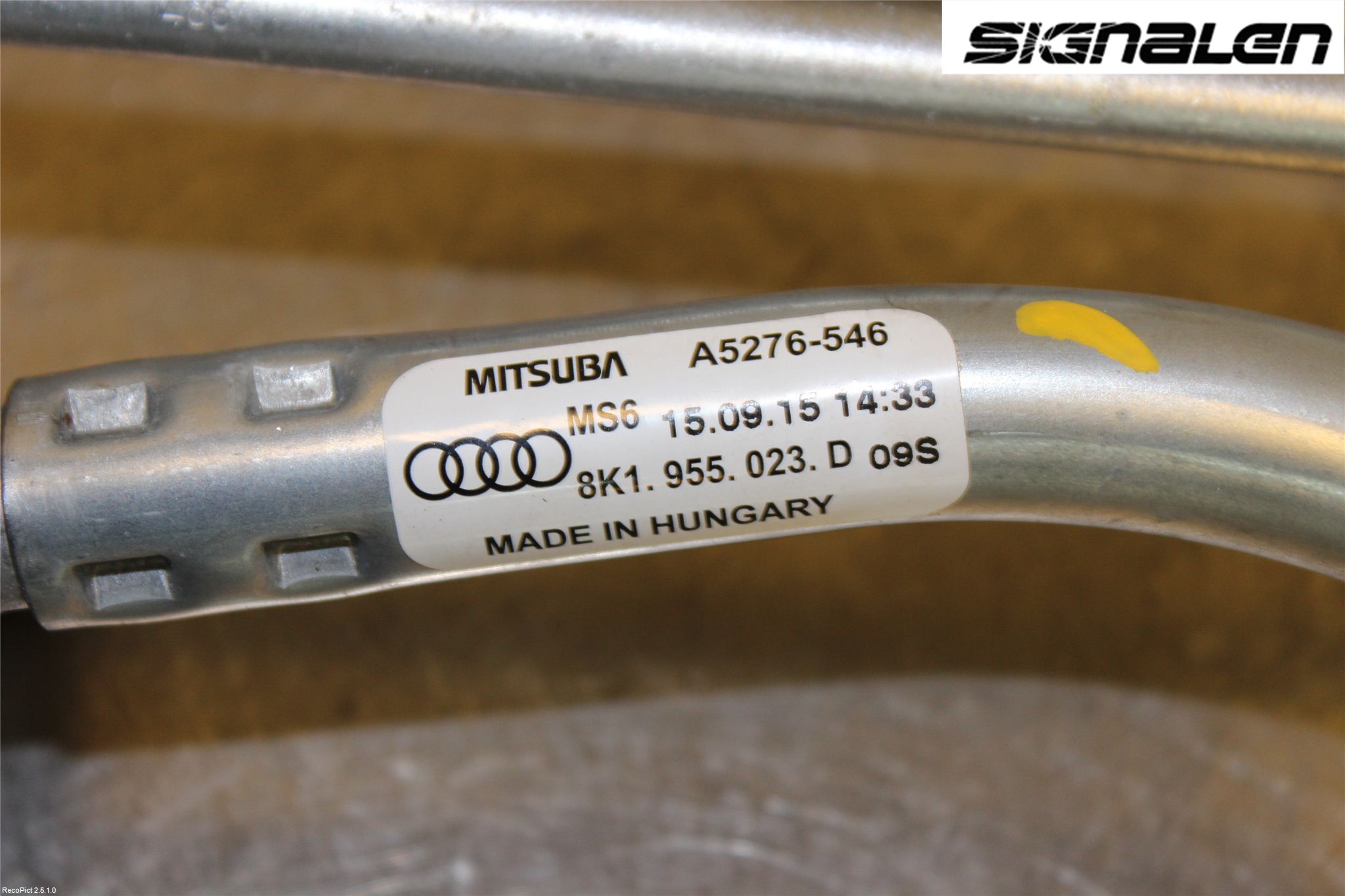 Audi A4 12-15 Torkarmekanism Vindruta