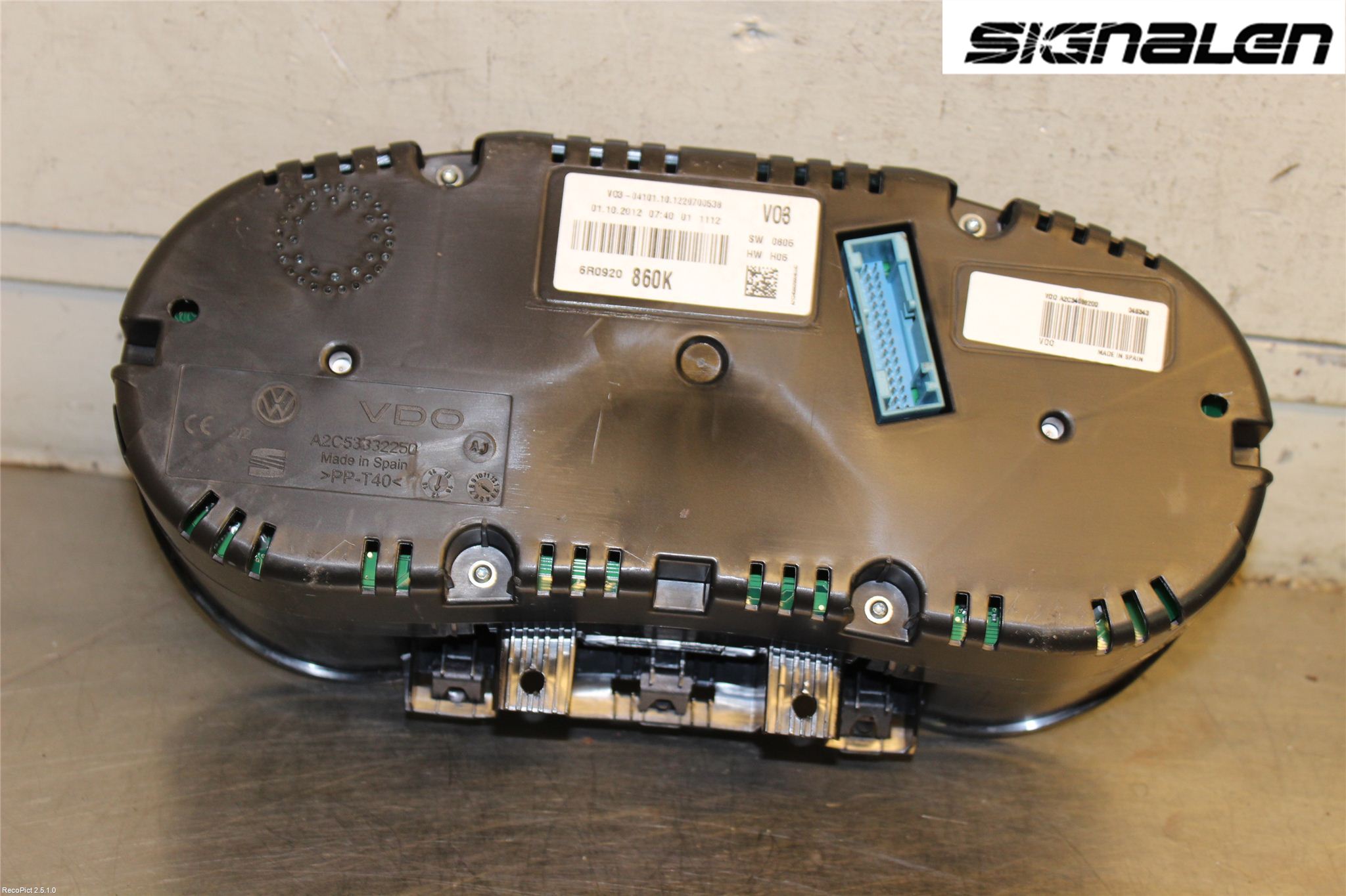 Volkswagen VW POLO 10-17 Instrument Komb