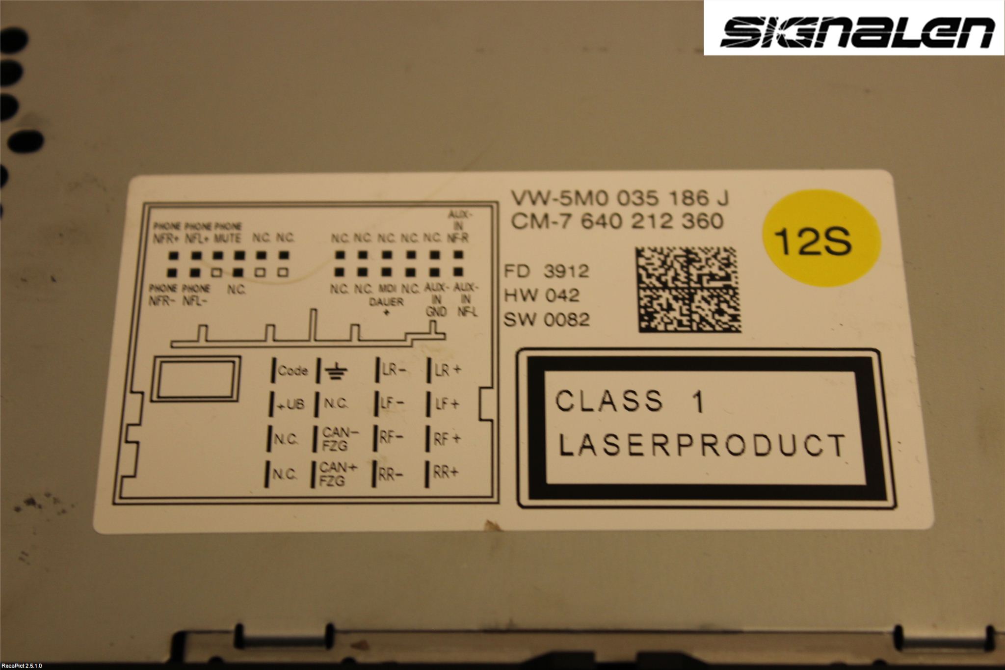 Volkswagen VW POLO 10-17 Radio