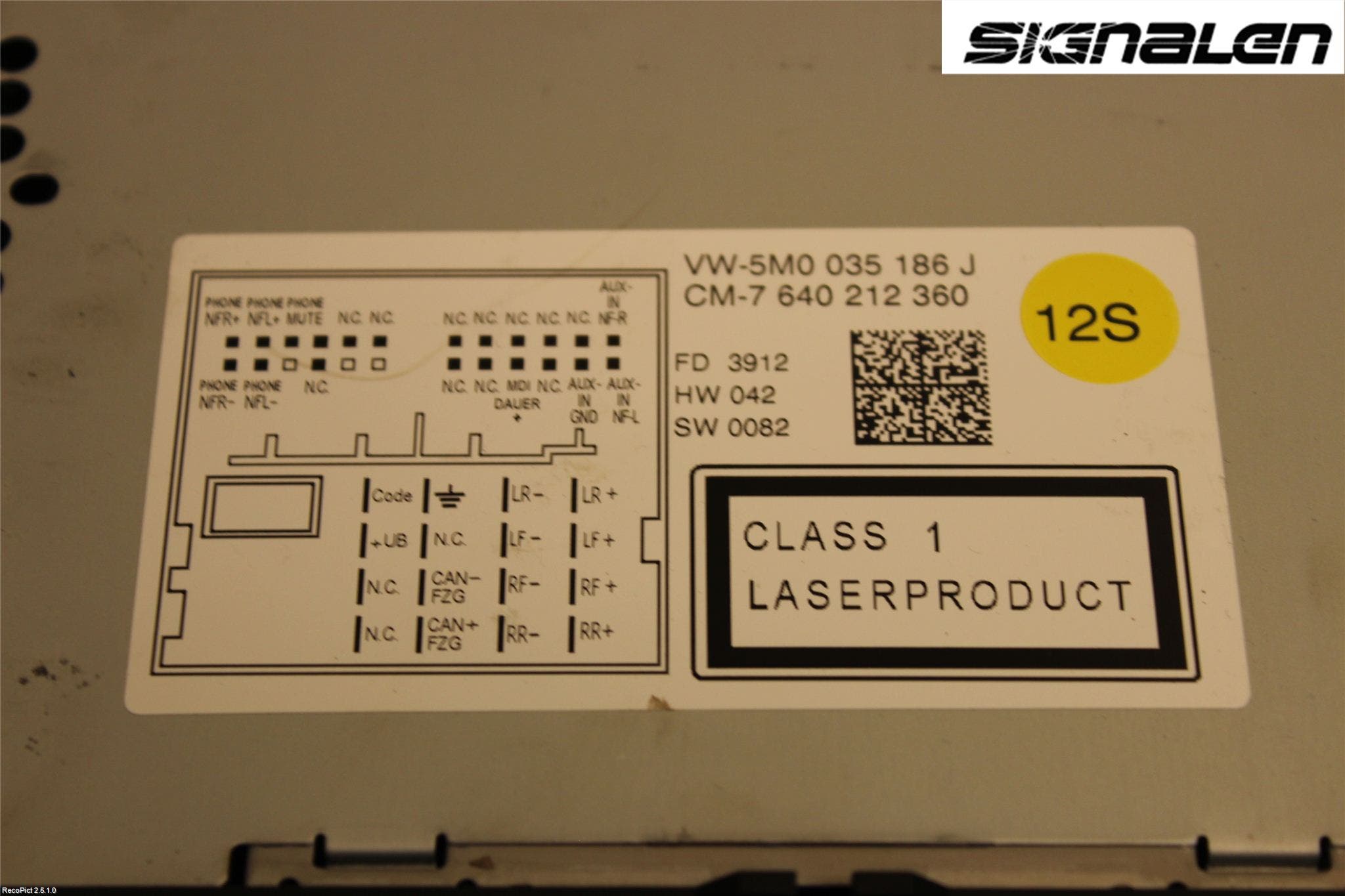 Volkswagen VW POLO 10-17 Radio