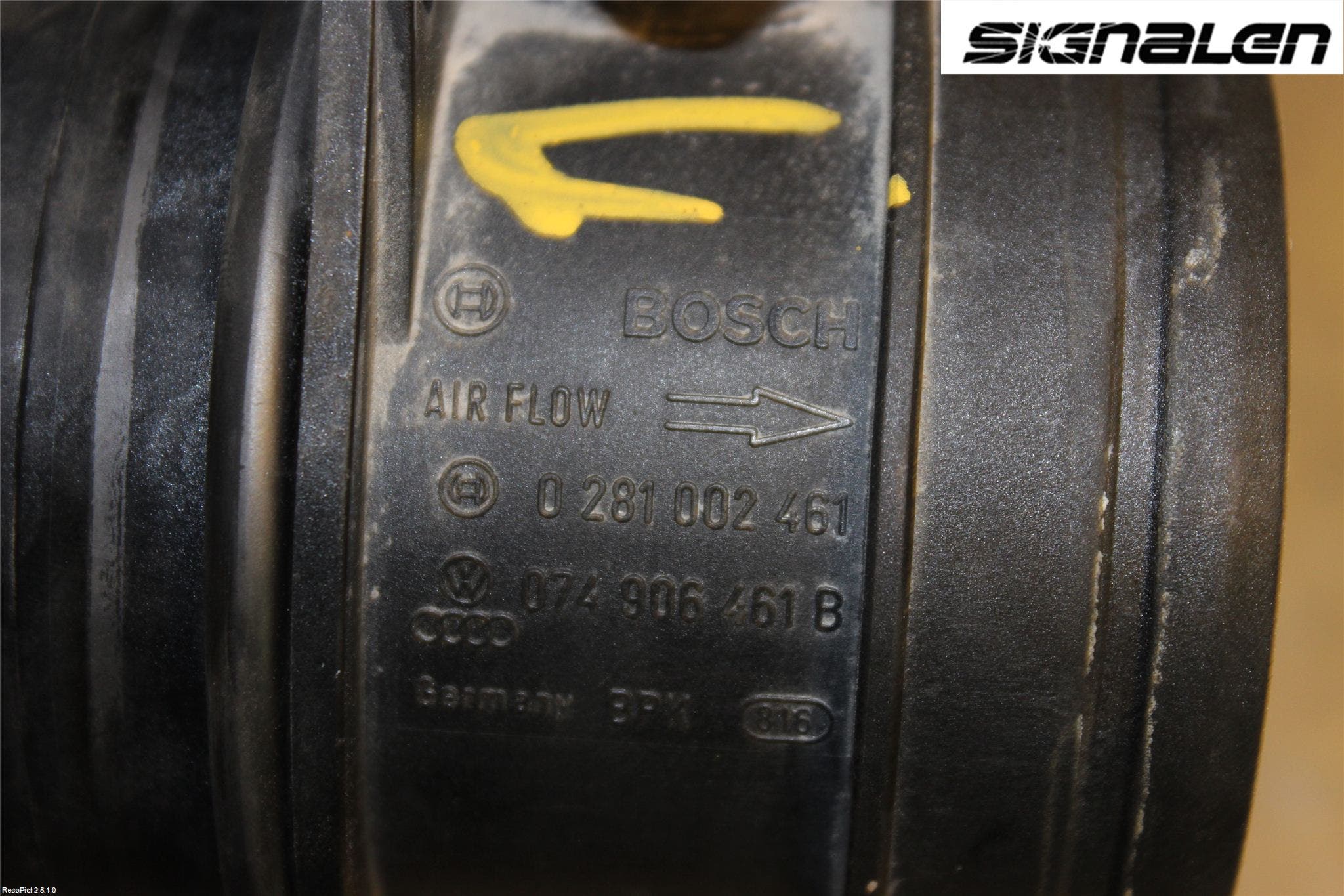 Volkswagen VW CADDY 04-10 Injluftmassamätare