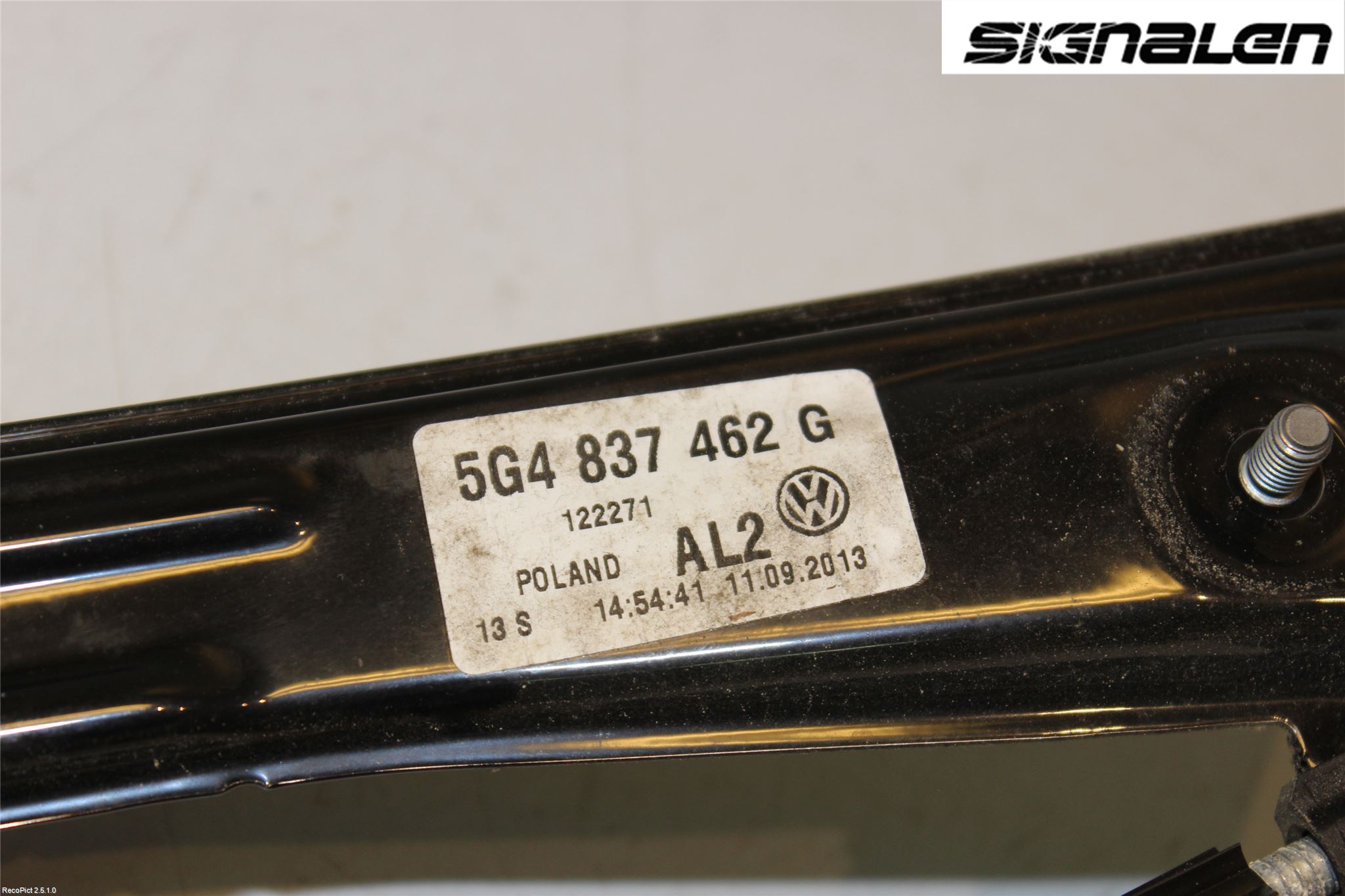 Volkswagen VW GOLF / E-GOLF VII 13-20 Fönsterhissmekanism