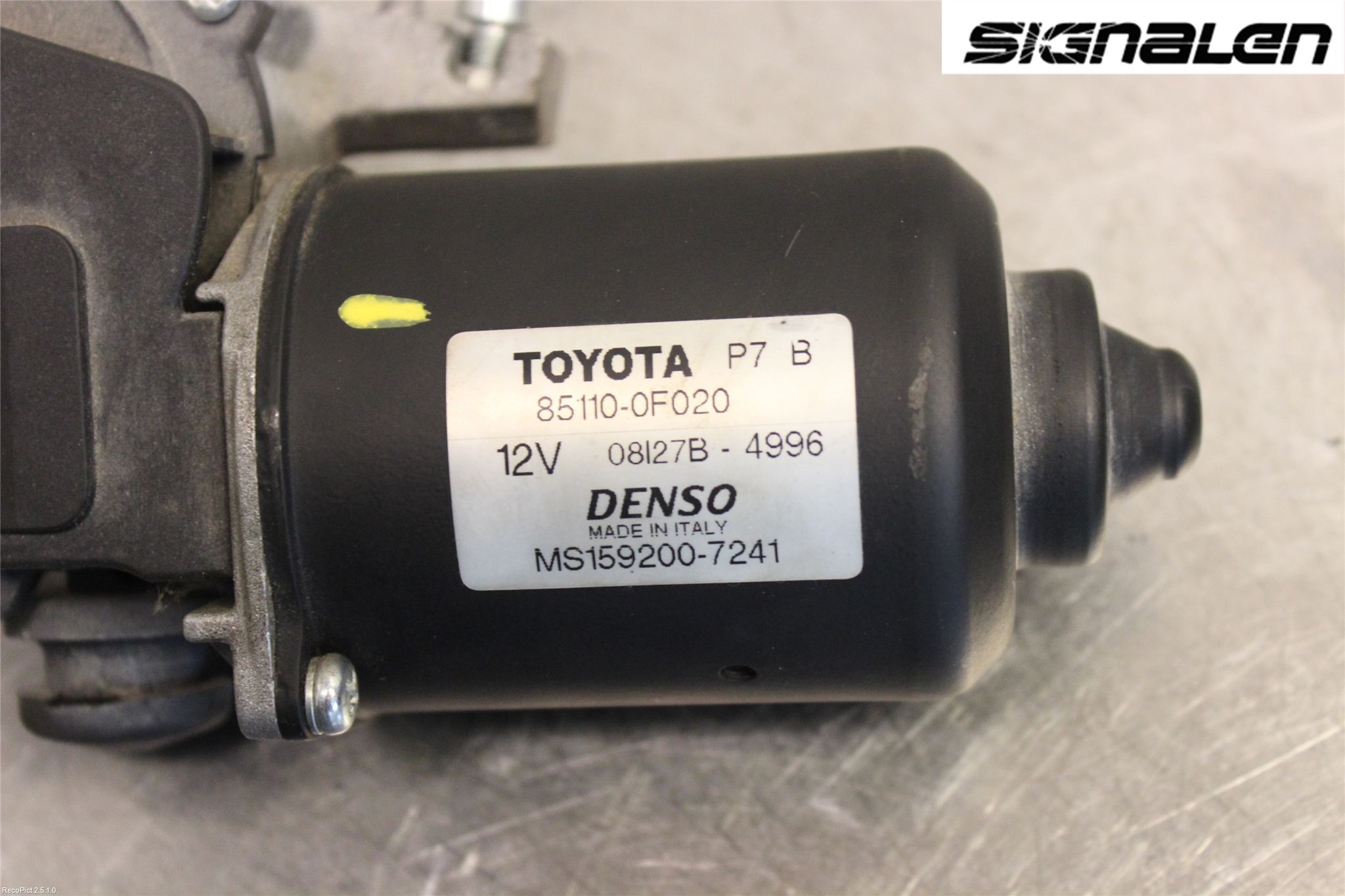 Toyota COROLLA VERSO 04-07 Torkarmotor Vindruta