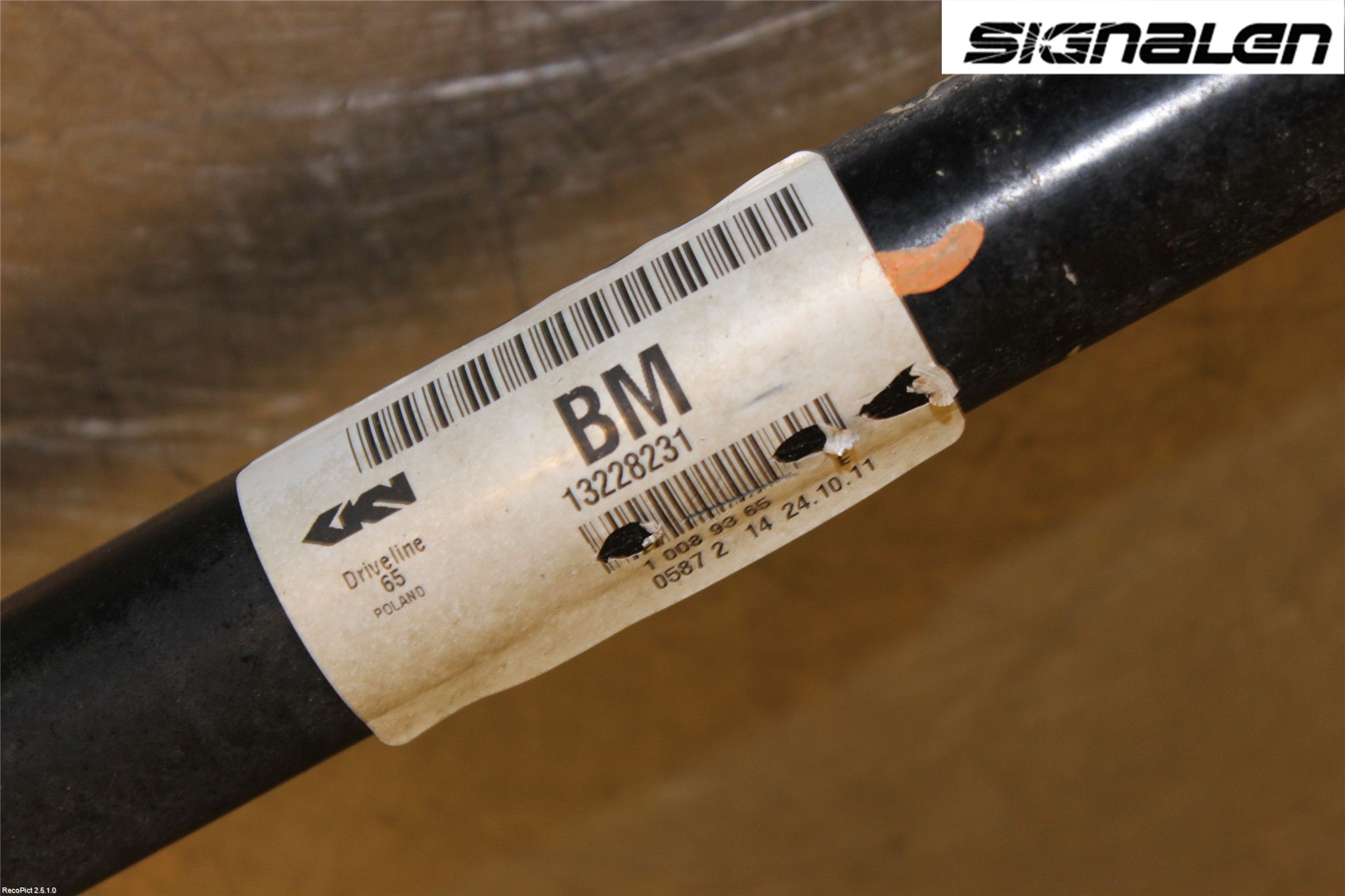 Opel INSIGNIA 09-16 Drivaxel Bak Vänster