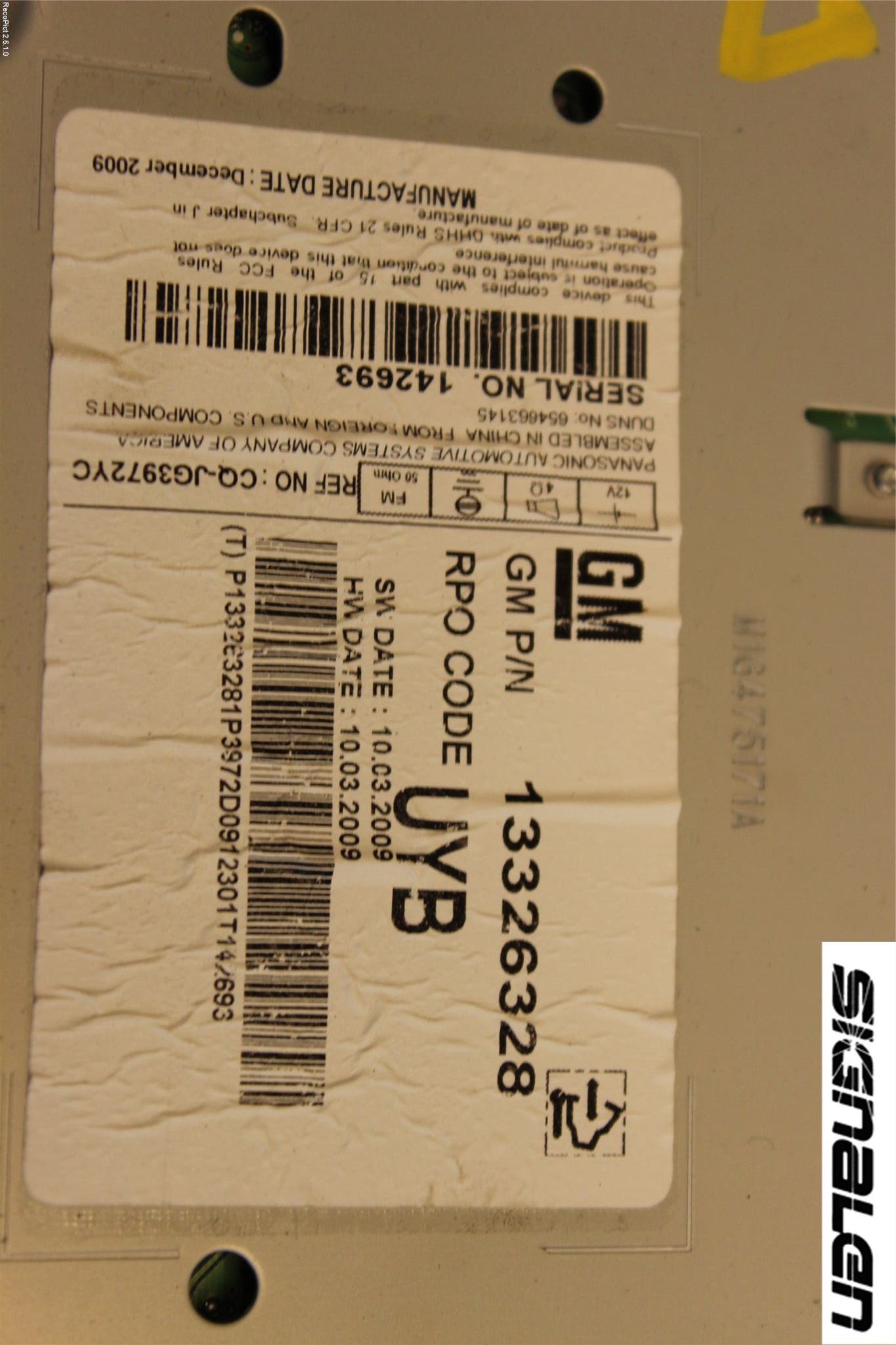 GM CHEVROLET CRUZE Radio