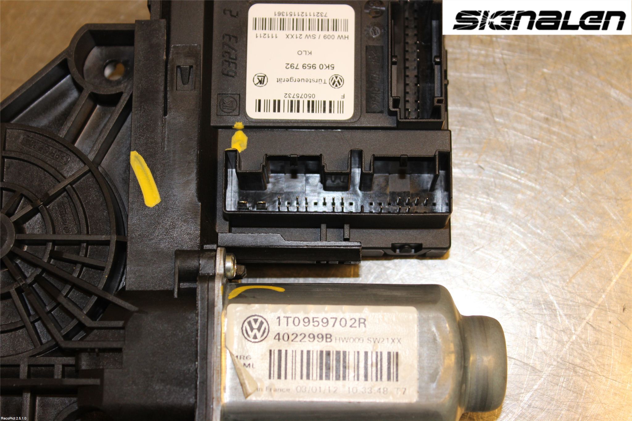 Volkswagen VW CADDY 11-15 Fönsterhissmotor