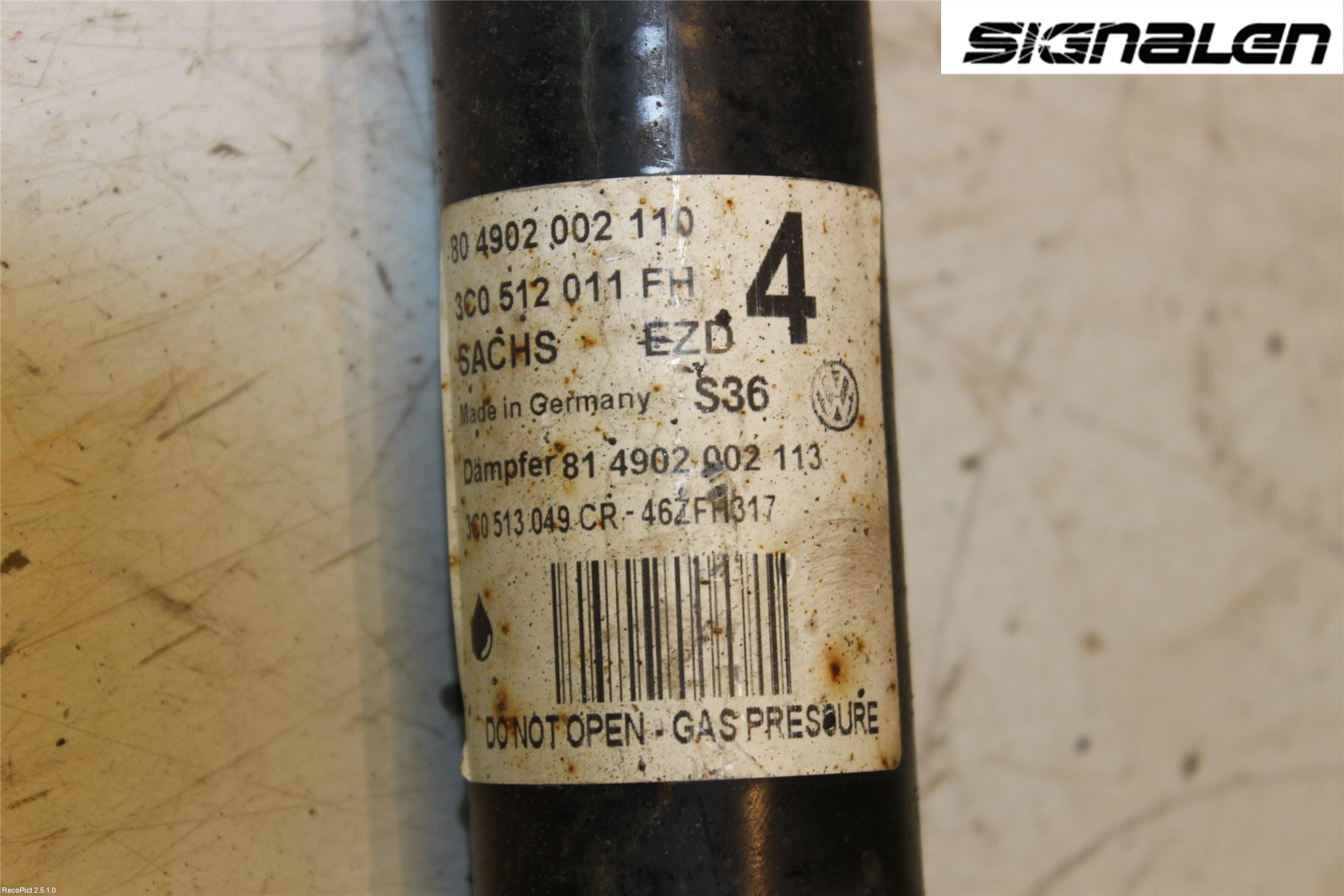 Skoda SUPERB 09-15 Stötdämpare Bak