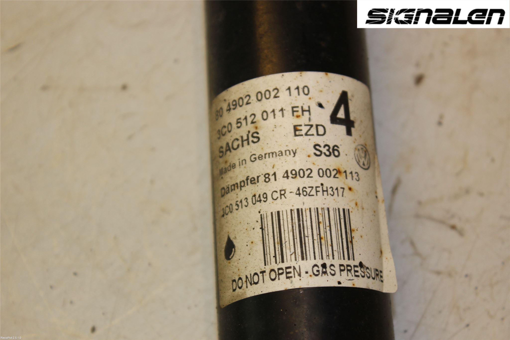 Skoda SUPERB 09-15 Stötdämpare Bak