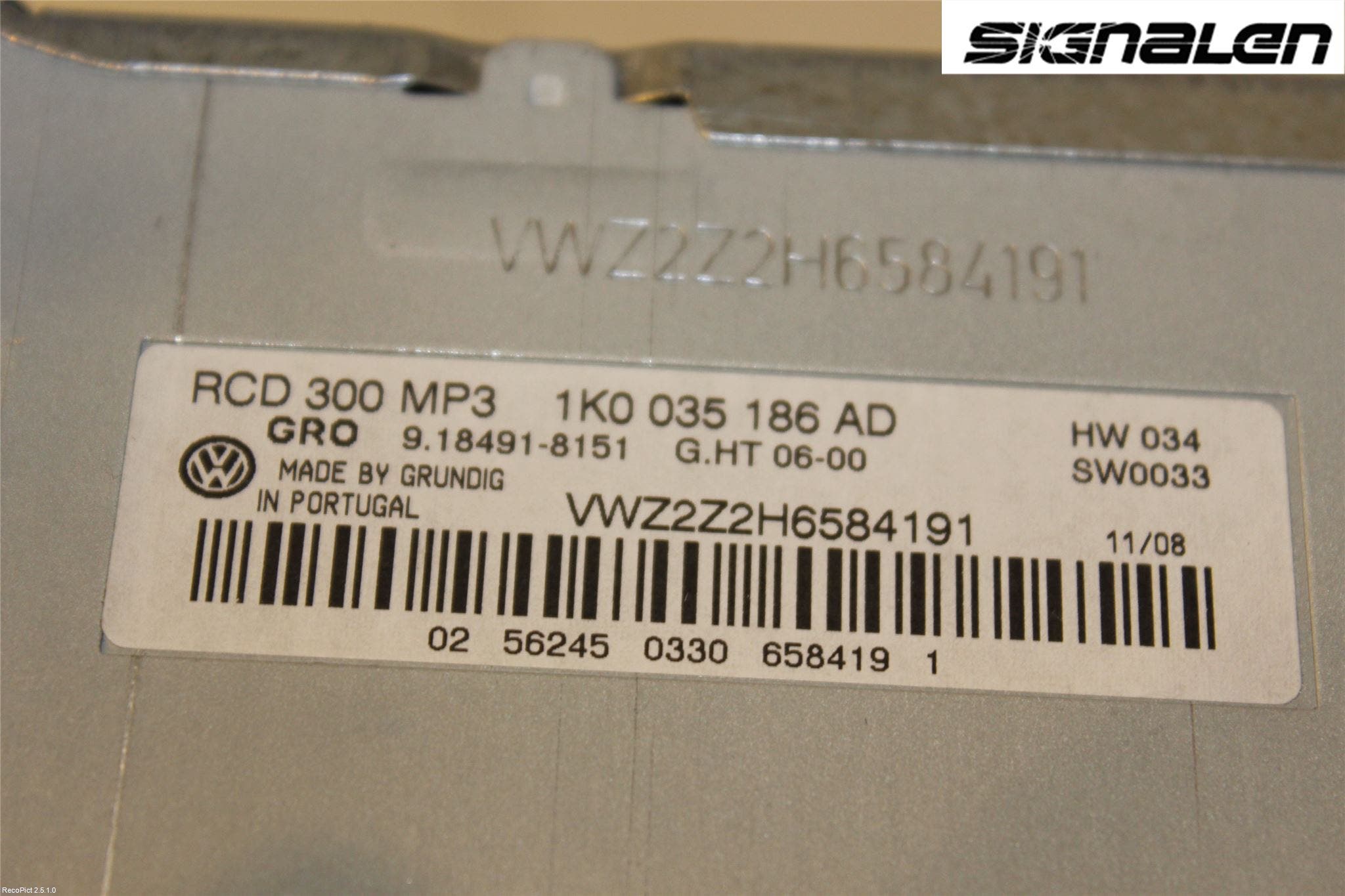 Volkswagen VW PASSAT 05-11 Radio