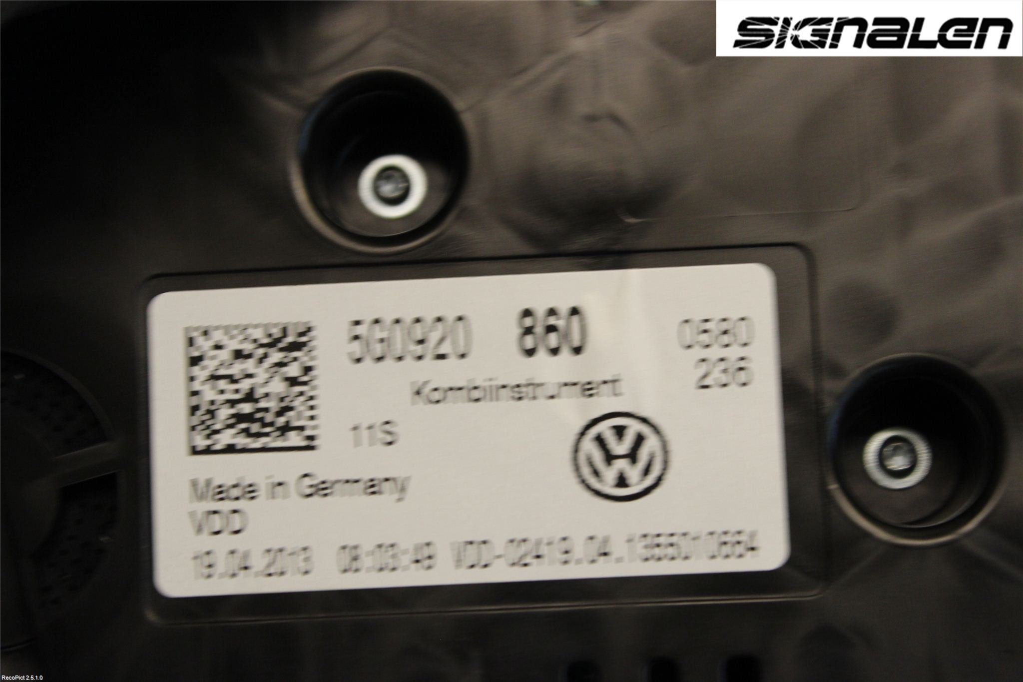 Volkswagen VW GOLF / E-GOLF VII 13-20 Instrument Komb