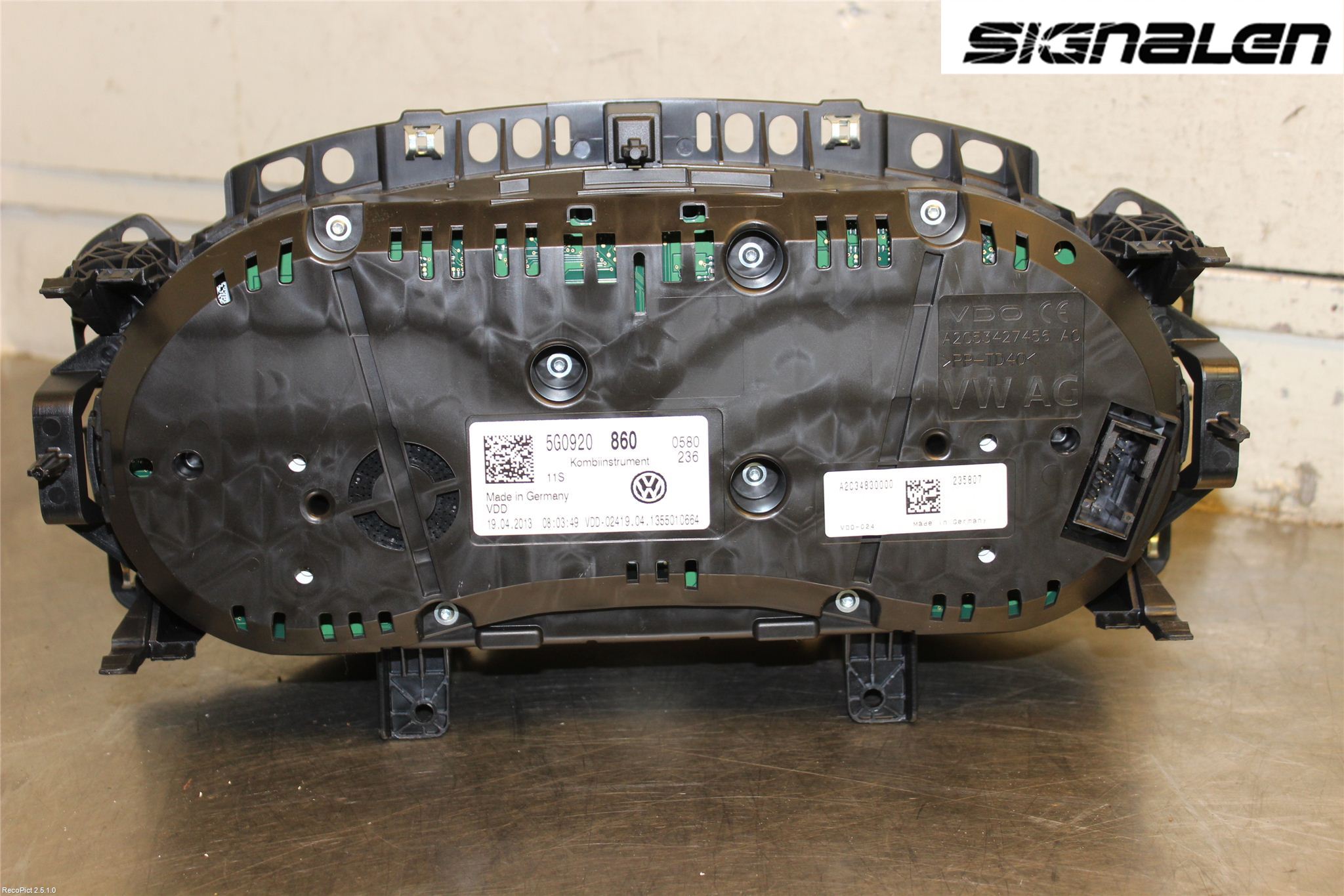 Volkswagen VW GOLF / E-GOLF VII 13-20 Instrument Komb