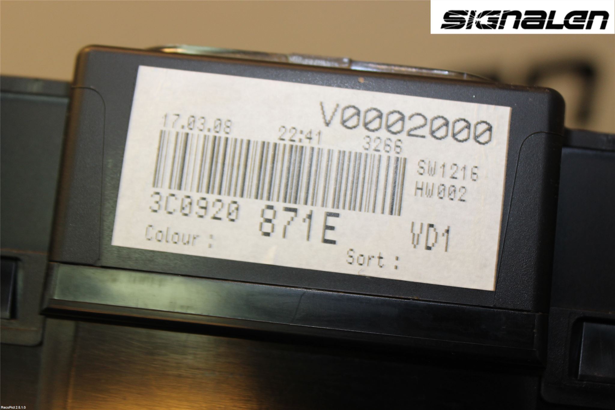 Volkswagen VW PASSAT 05-11 Instrument Komb