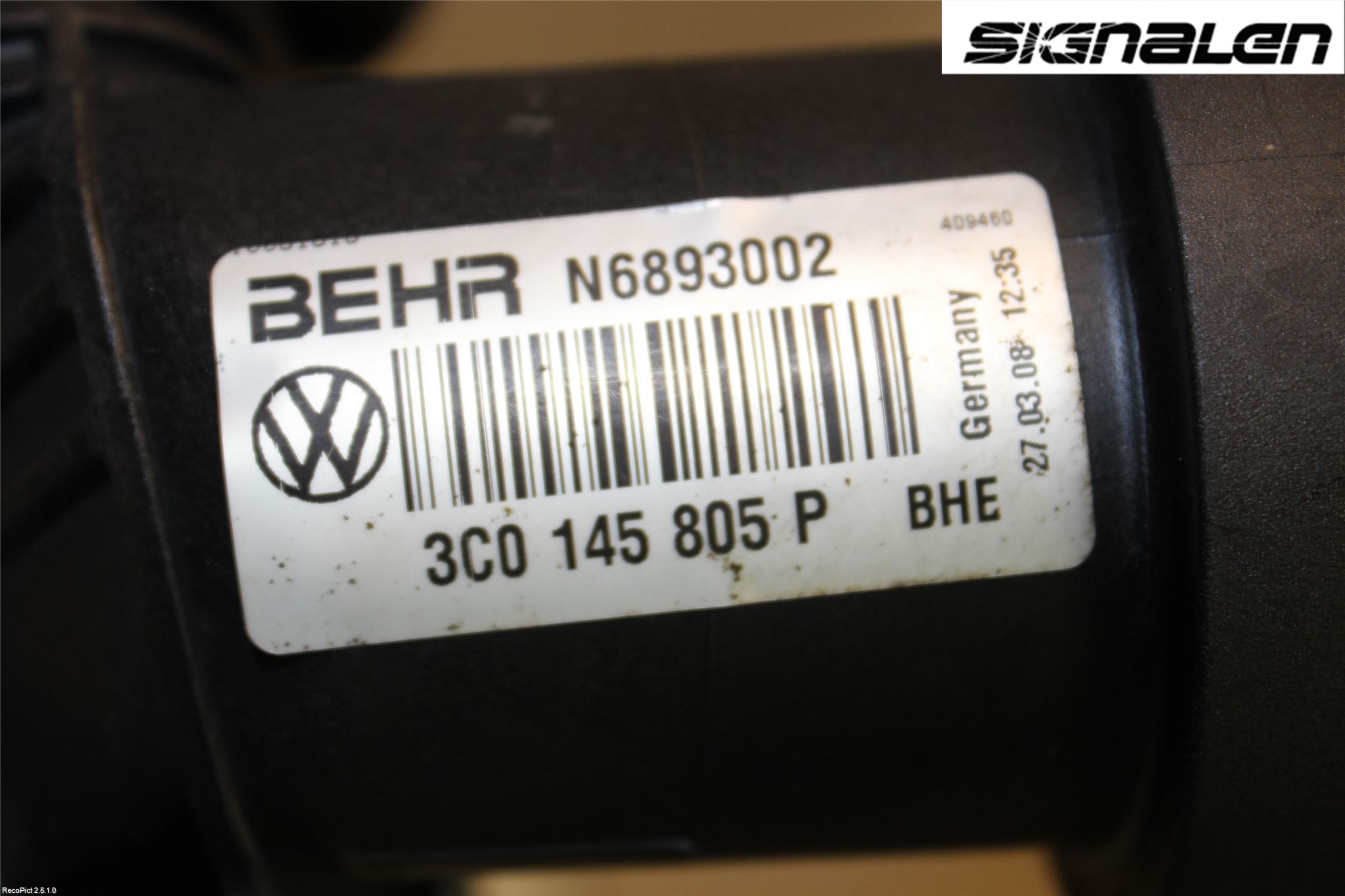 Volkswagen VW PASSAT 05-11 Laddluft-Intercooler Kyl