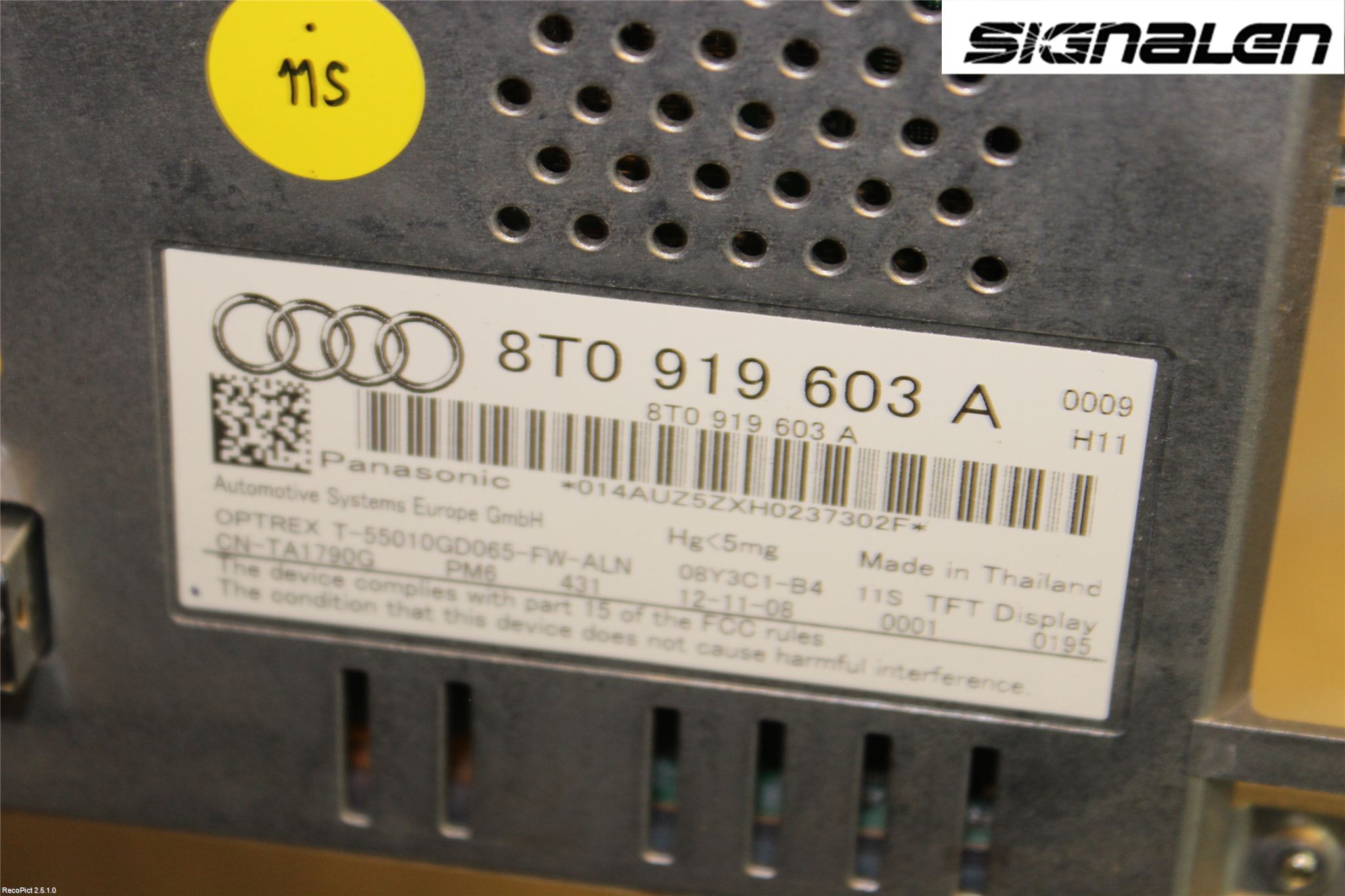 Audi A4/S4 08-11 Färddator