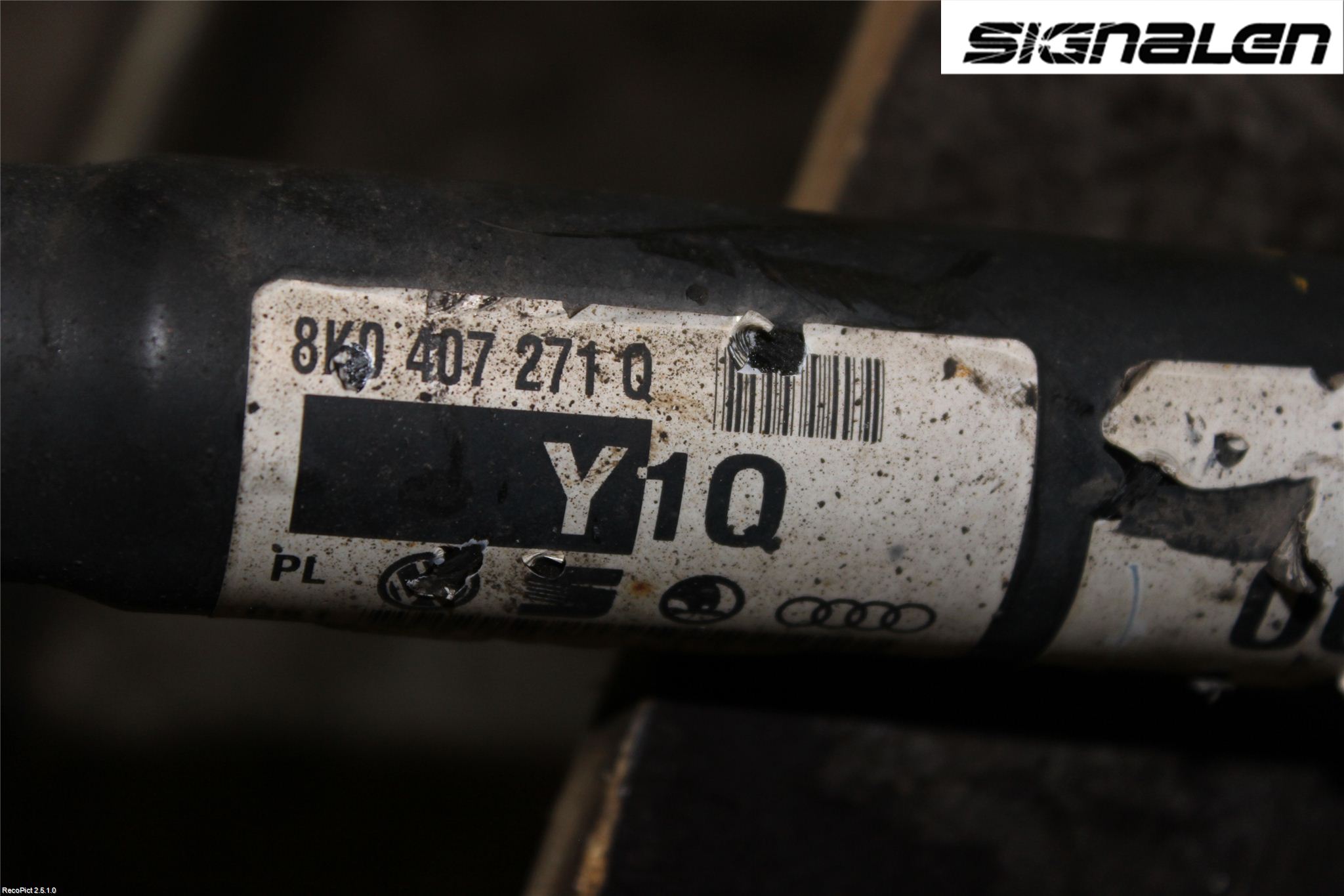 Audi A4/S4 08-11 Drivaxel Fram Vänster