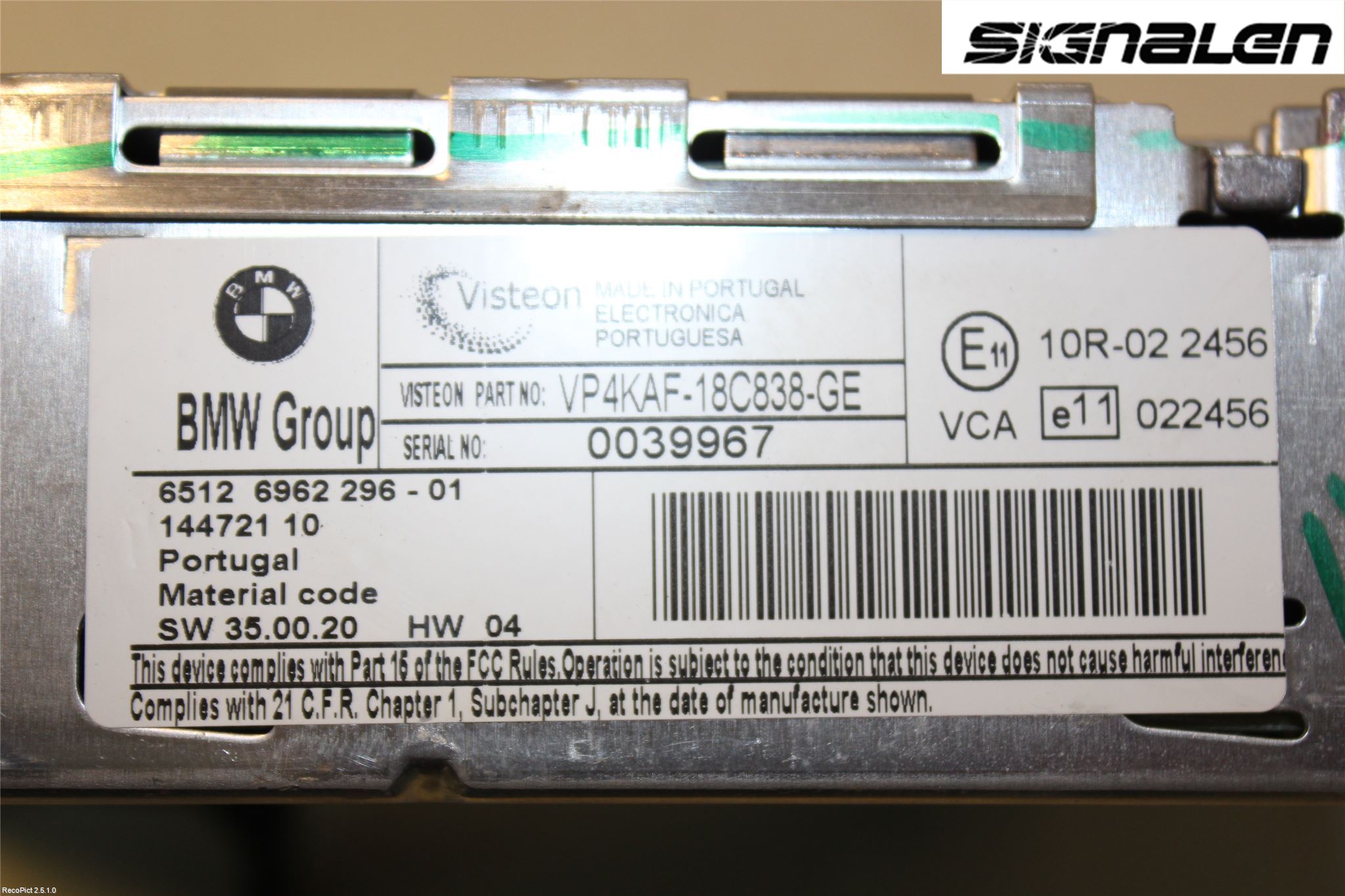 BMW 3 E90/91 SED/TOU 05-12 Radio