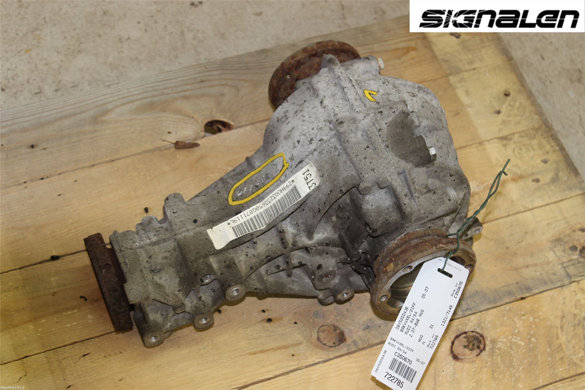 Audi A4/S4 05-07 Bakväxel-Diff