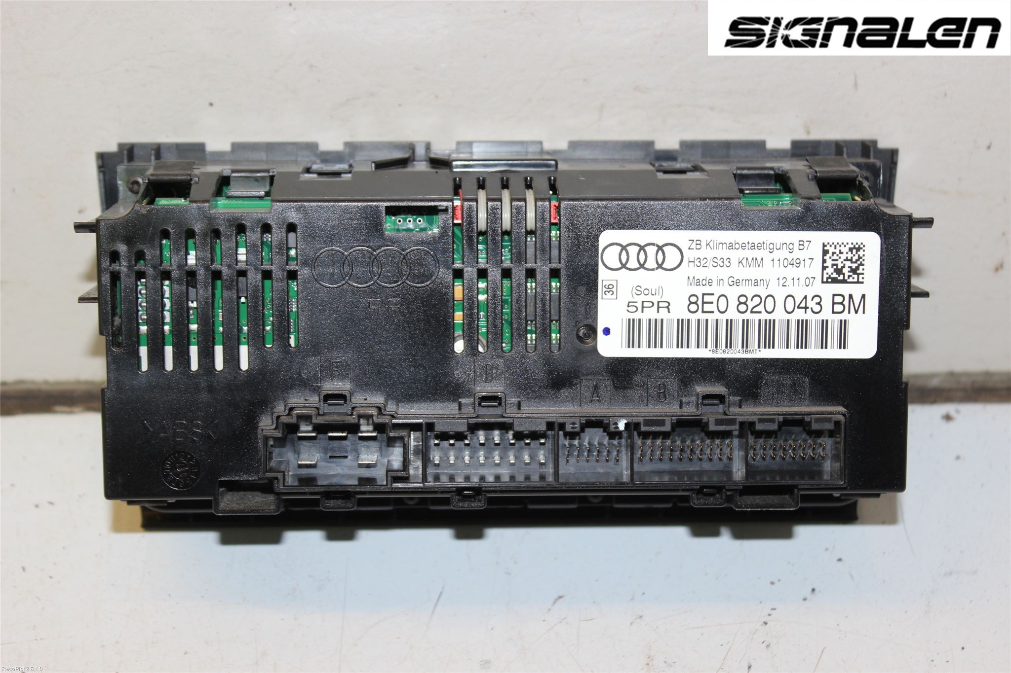 Audi A4/S4 05-07 Ac Styrenhet Ac Manöveren