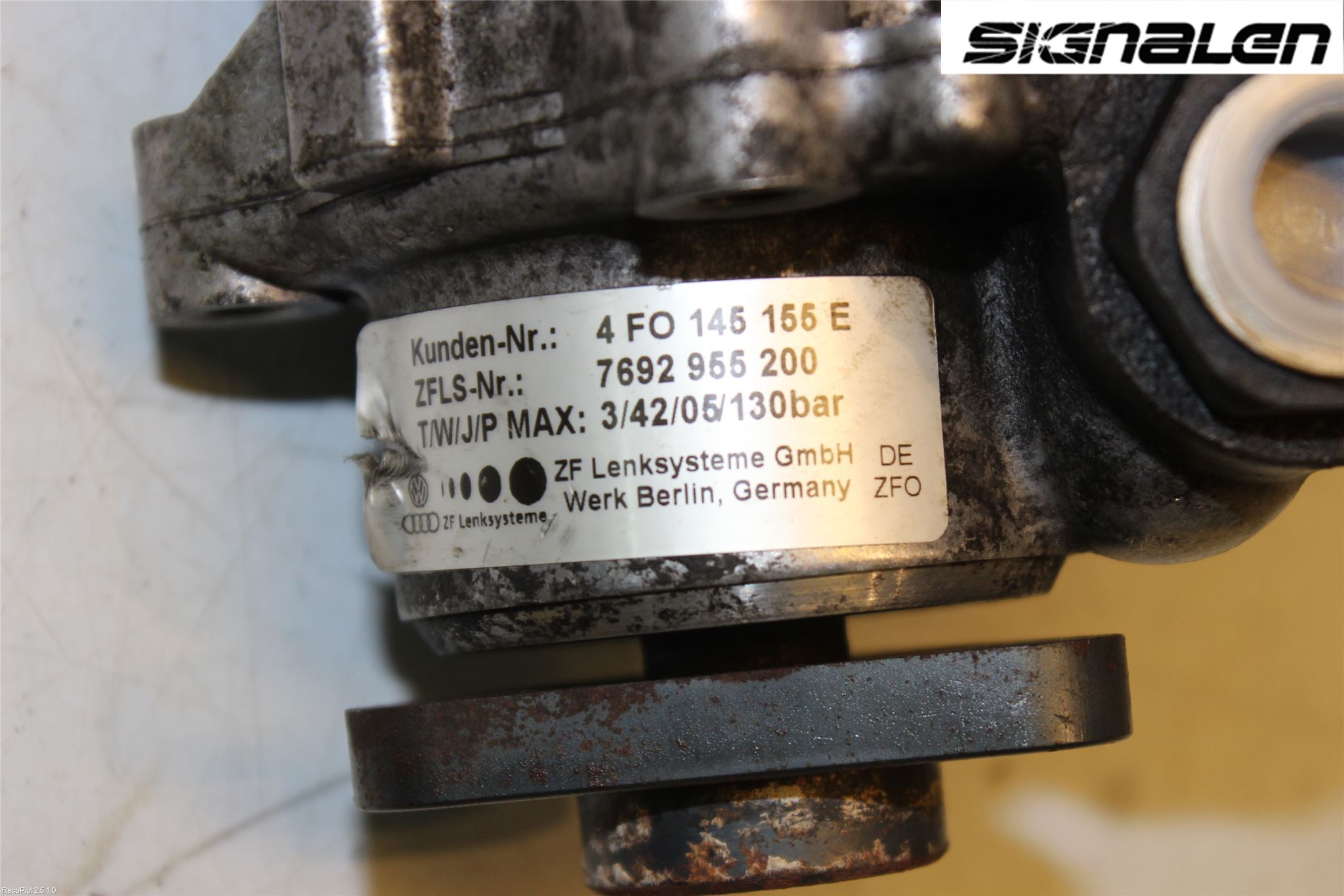 Audi A6/S6     05-11 Styrservopump