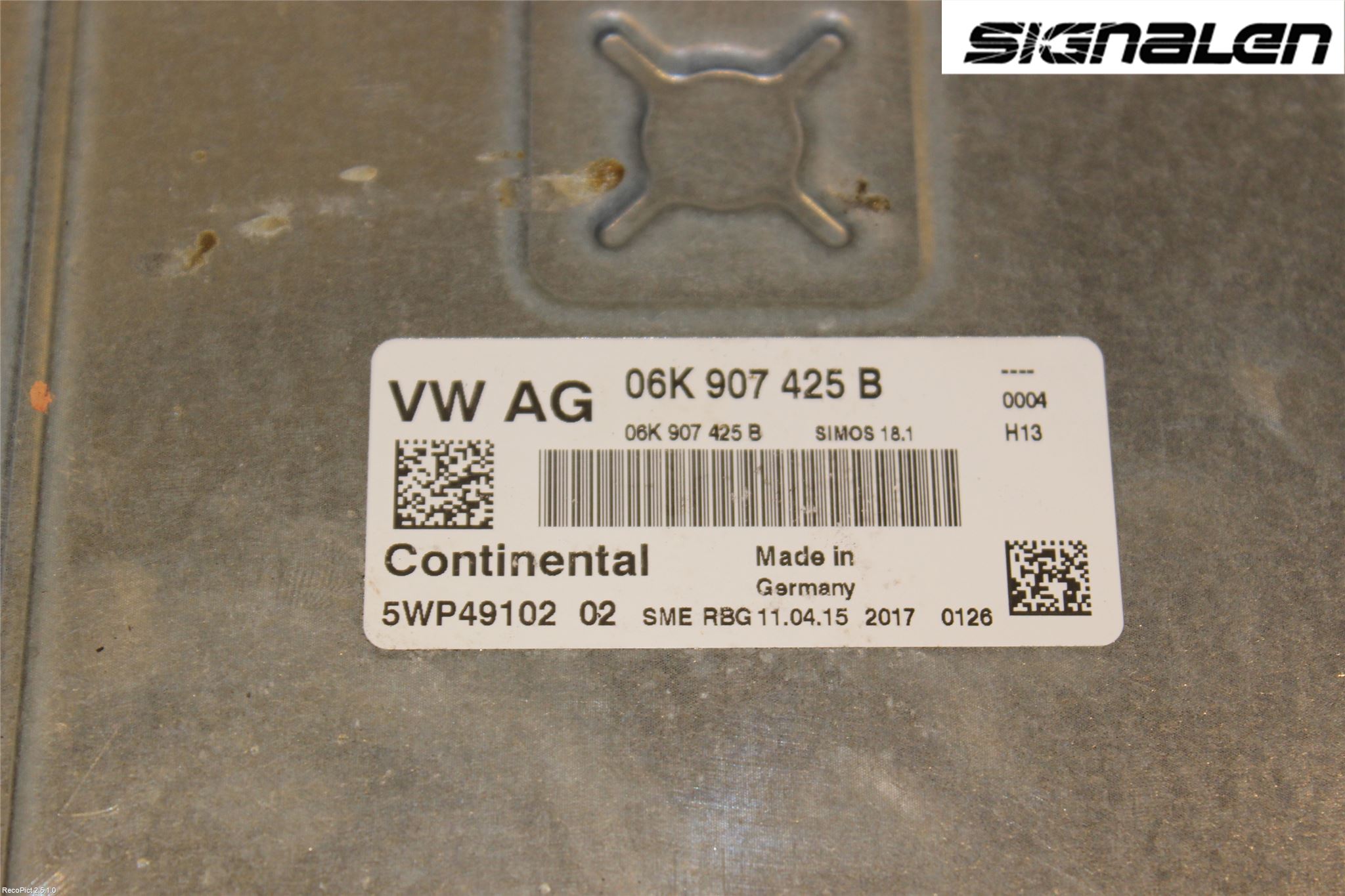 Volkswagen VW GOLF / E-GOLF VII 13-20 Styrenhet Insprut Bensin