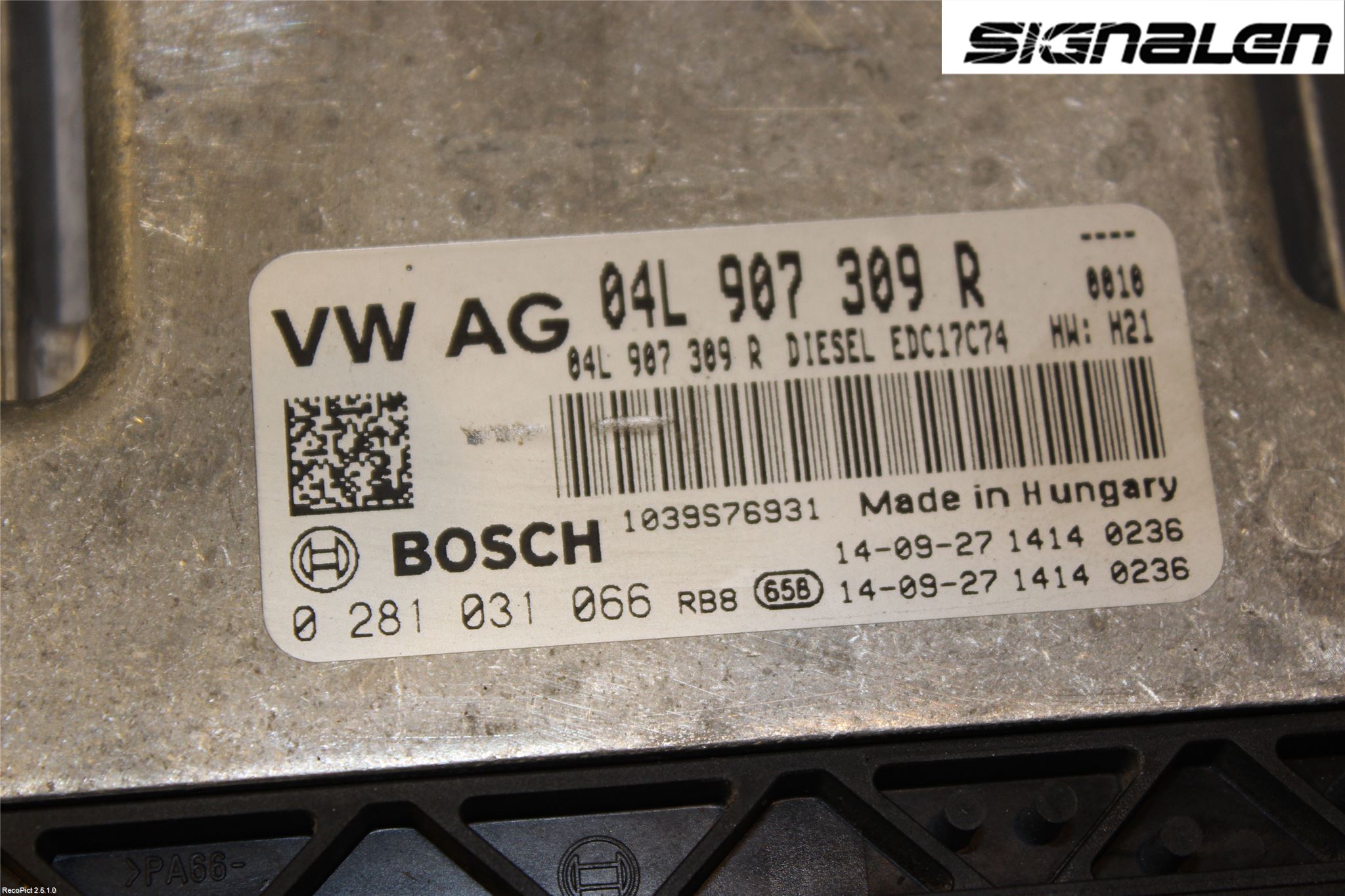 Volkswagen VW PASSAT 15-19 Styrenhet Insprut Bensin