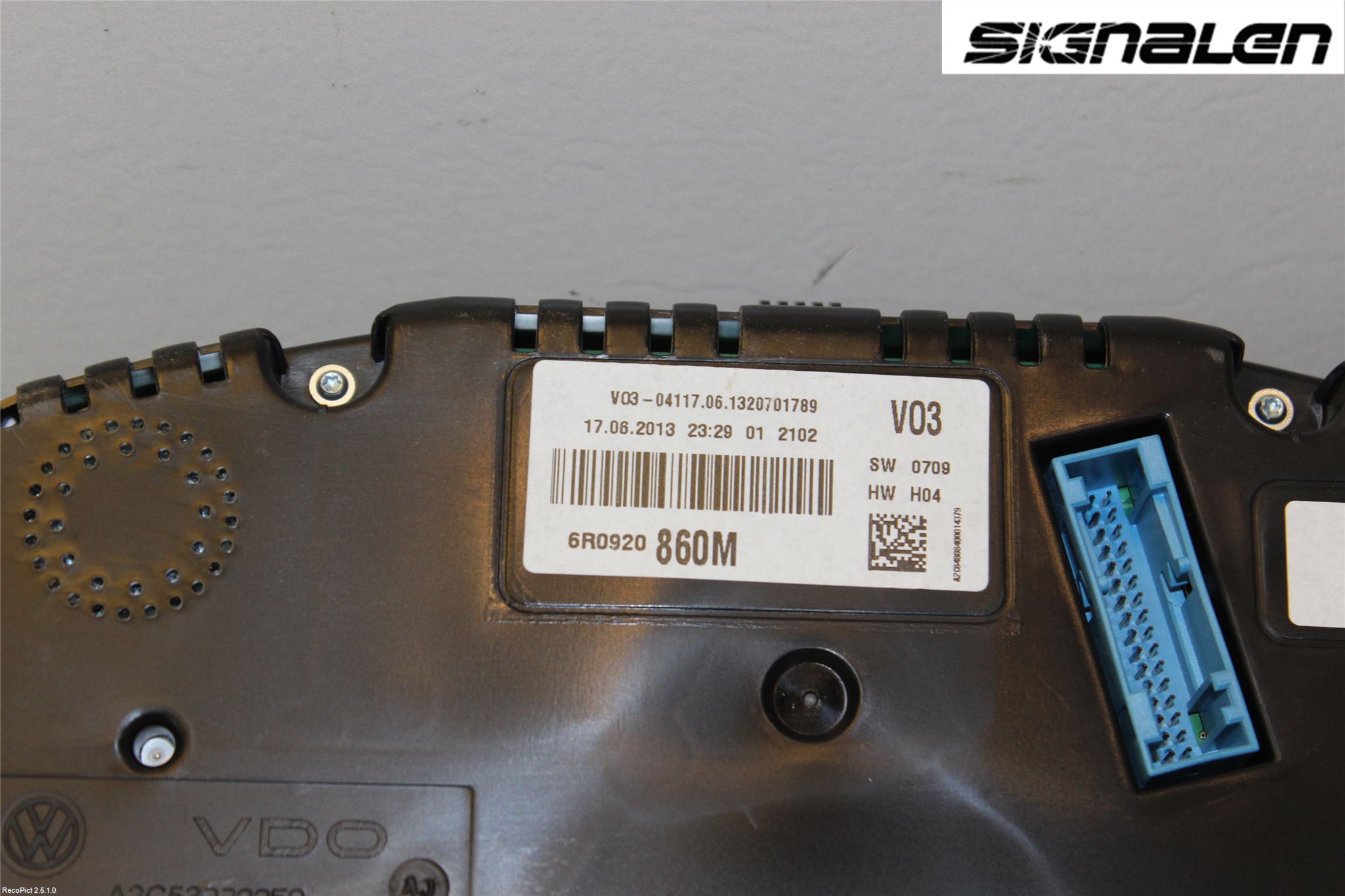 Volkswagen VW POLO 10-17 Instrument Komb