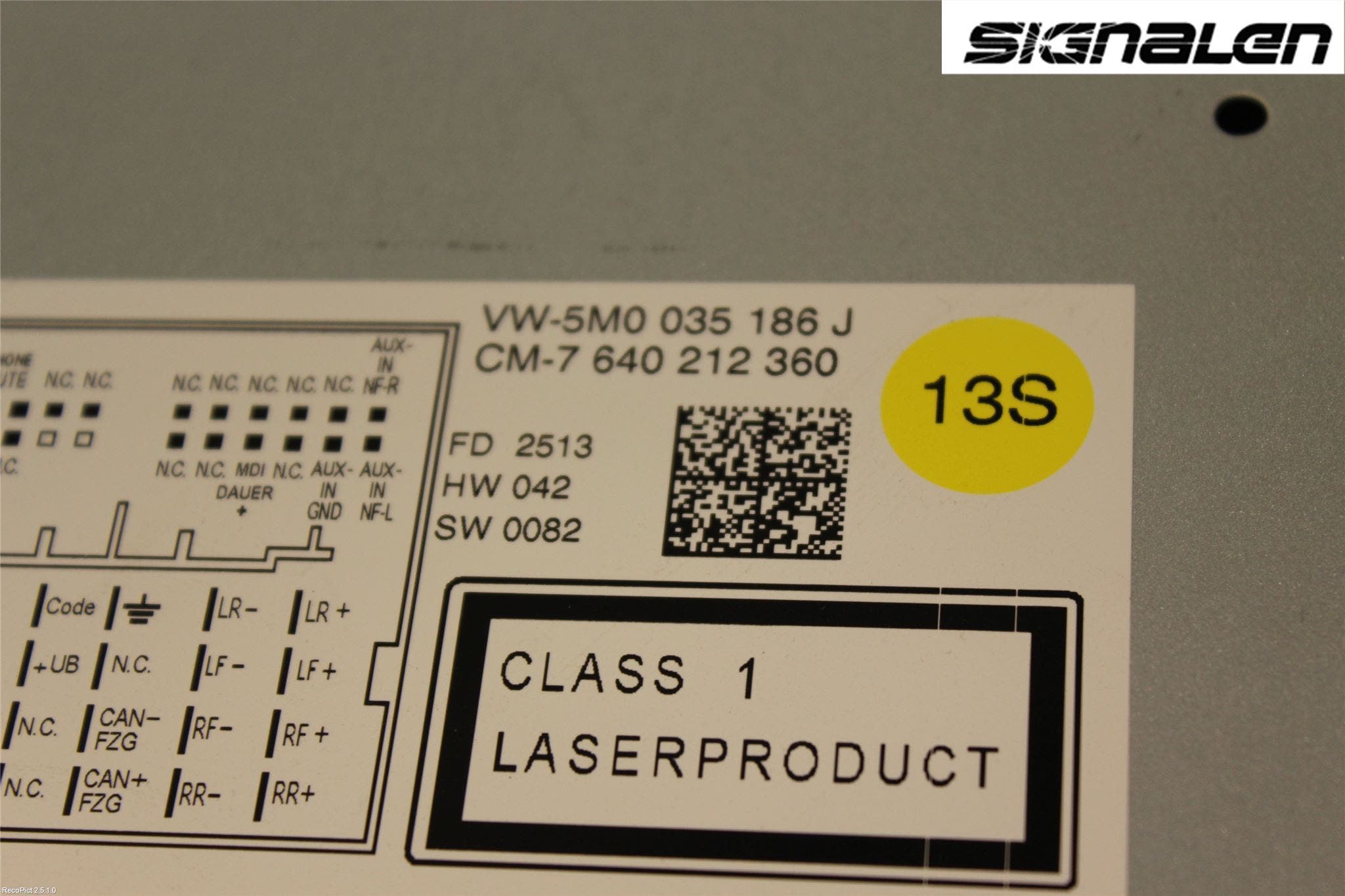 Volkswagen VW POLO 10-17 Radio