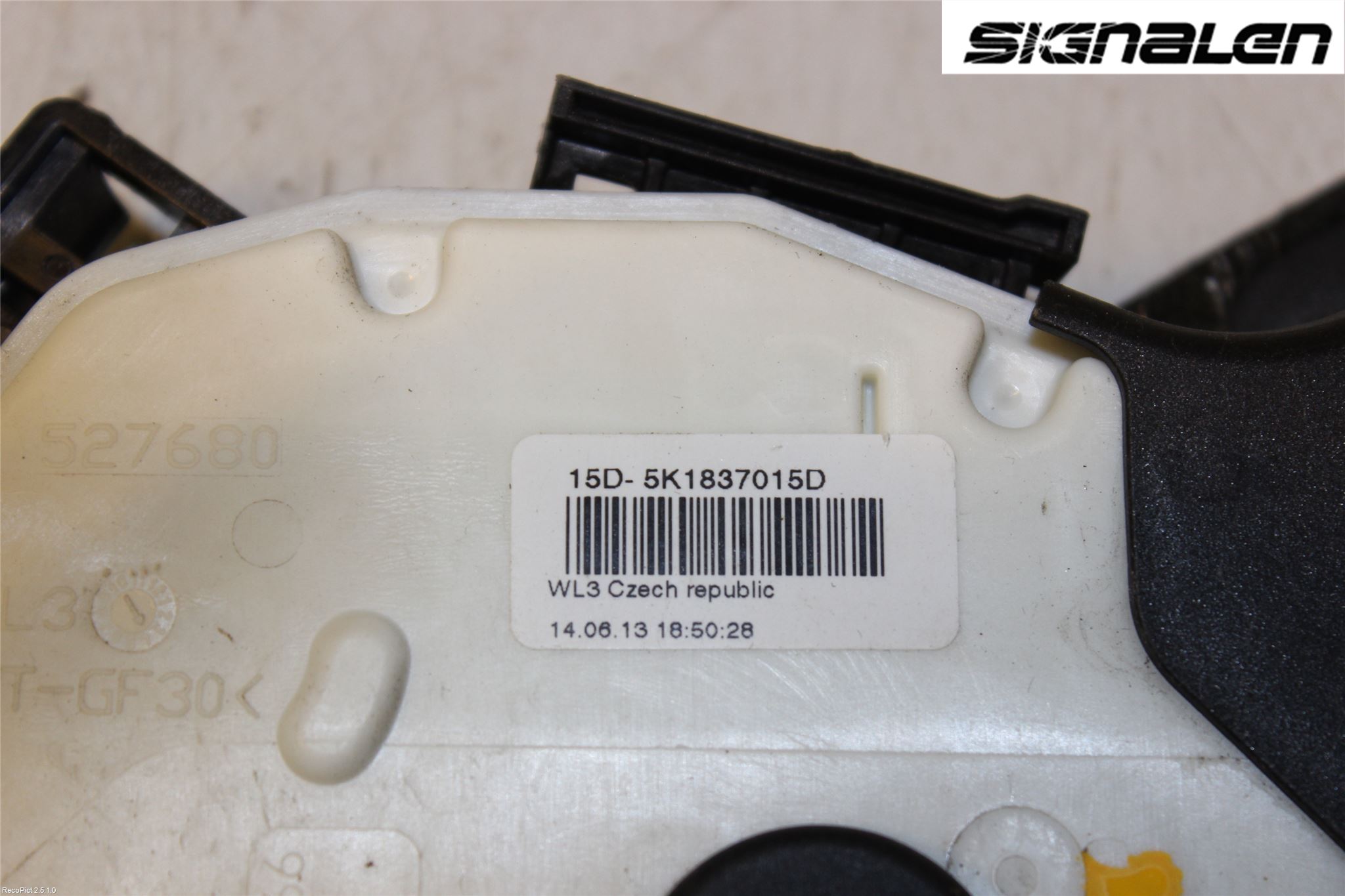 Volkswagen VW POLO 10-17 Låskista-Dörrlås