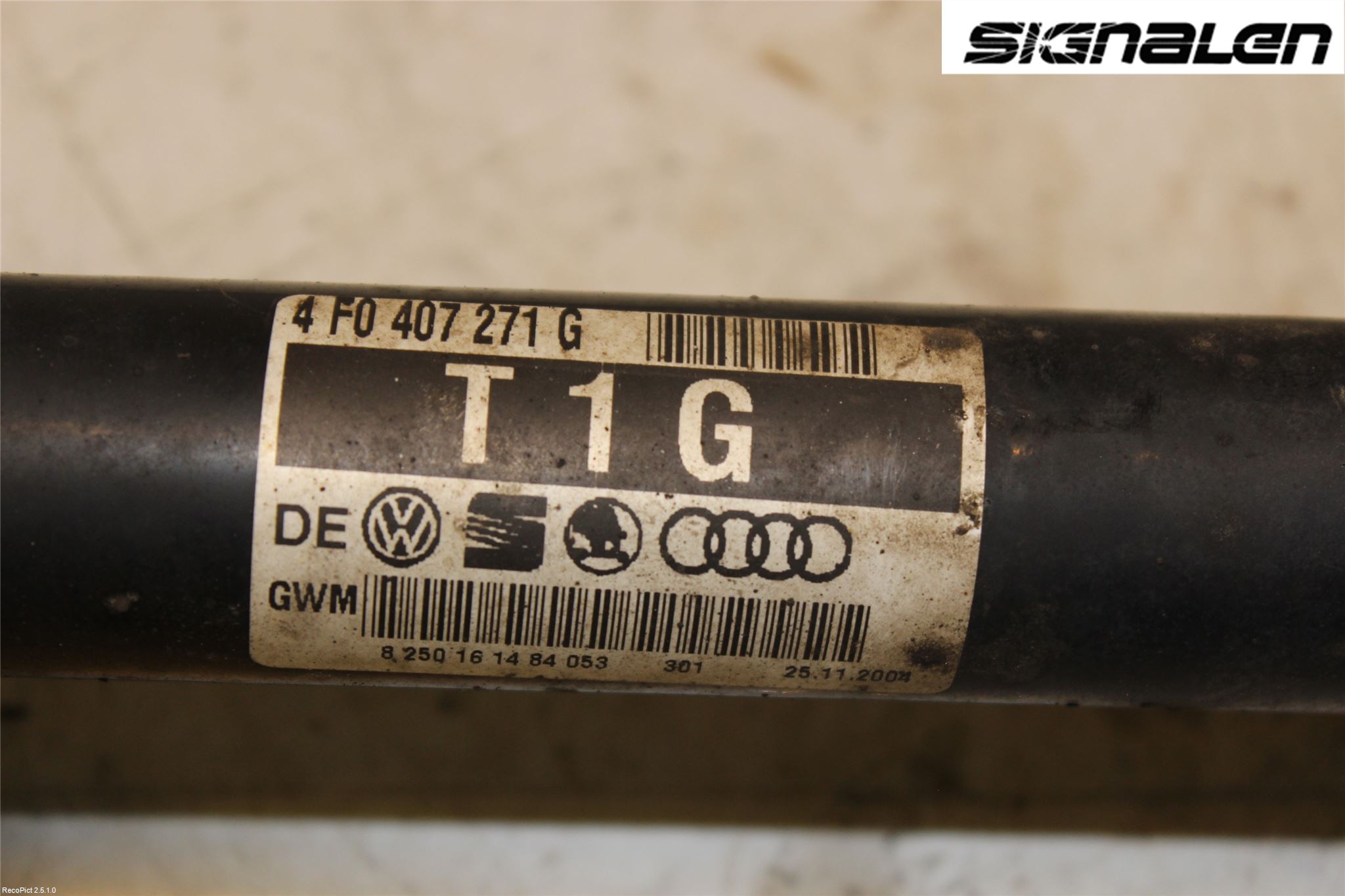 Audi A6/S6     05-11 Drivaxel Fram Vänster