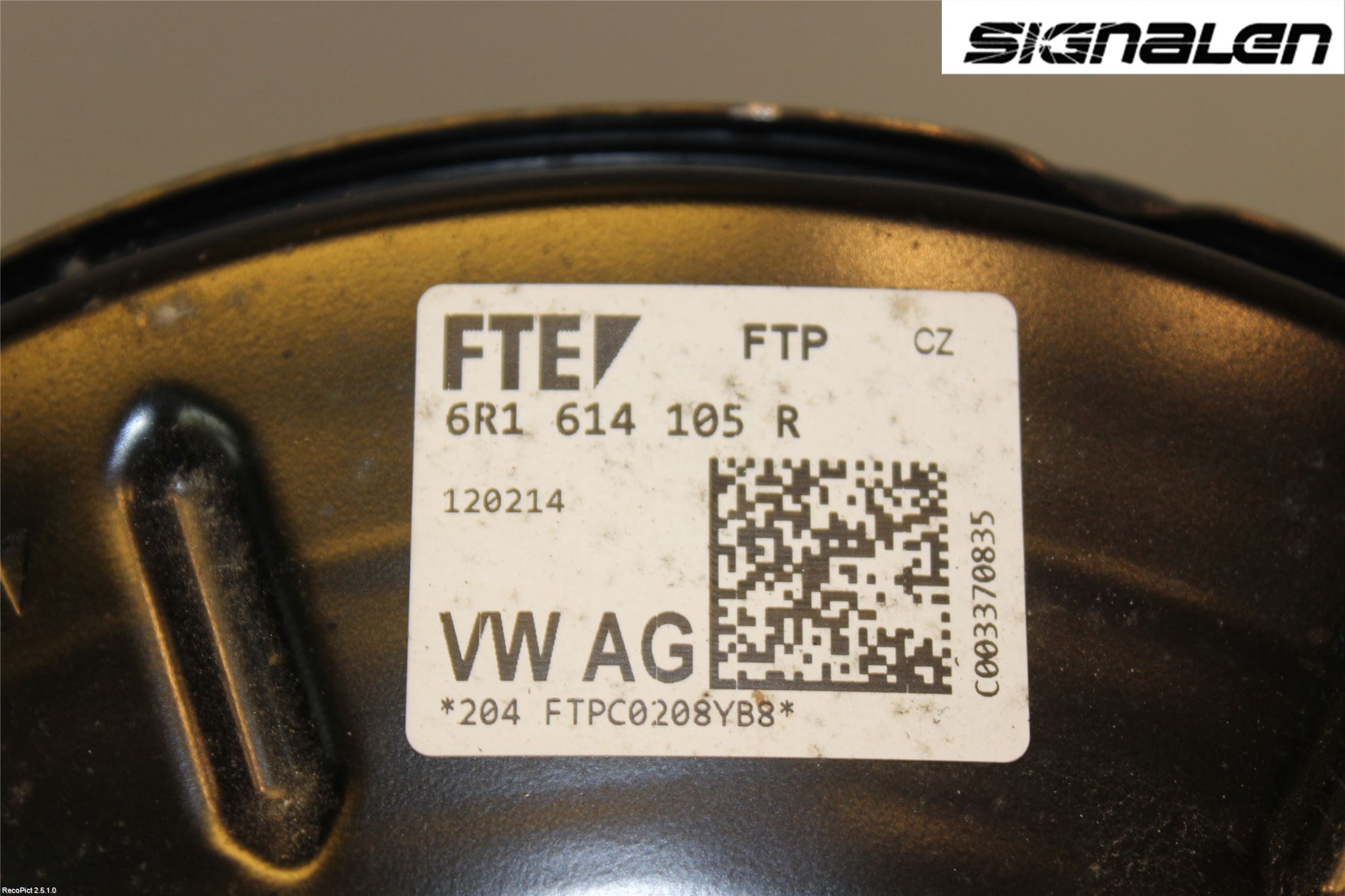 Volkswagen VW POLO 10-17 Bromsservo