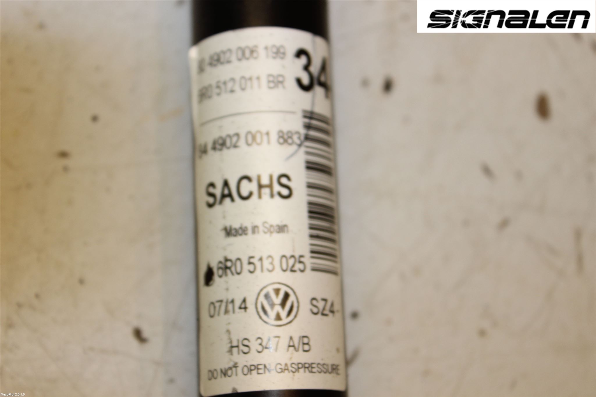 Volkswagen VW POLO 10-17 Stötdämpare Bak