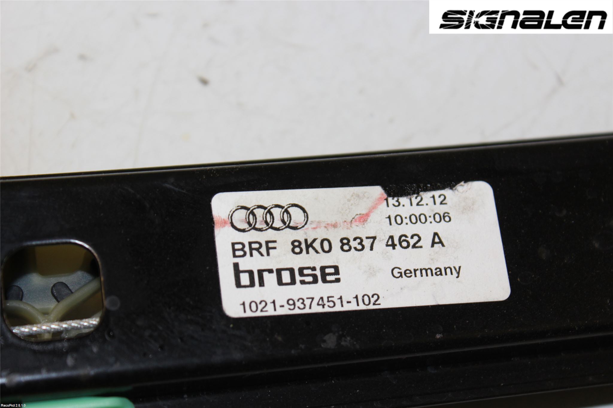 Audi A4 12-15 Fönsterhissmekanism