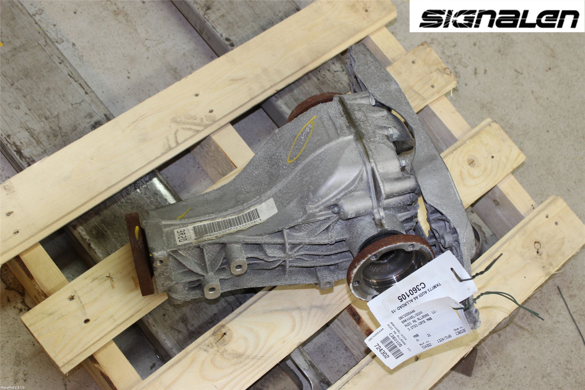 Audi A6 ALLROAD 12-18 Bakväxel-Diff