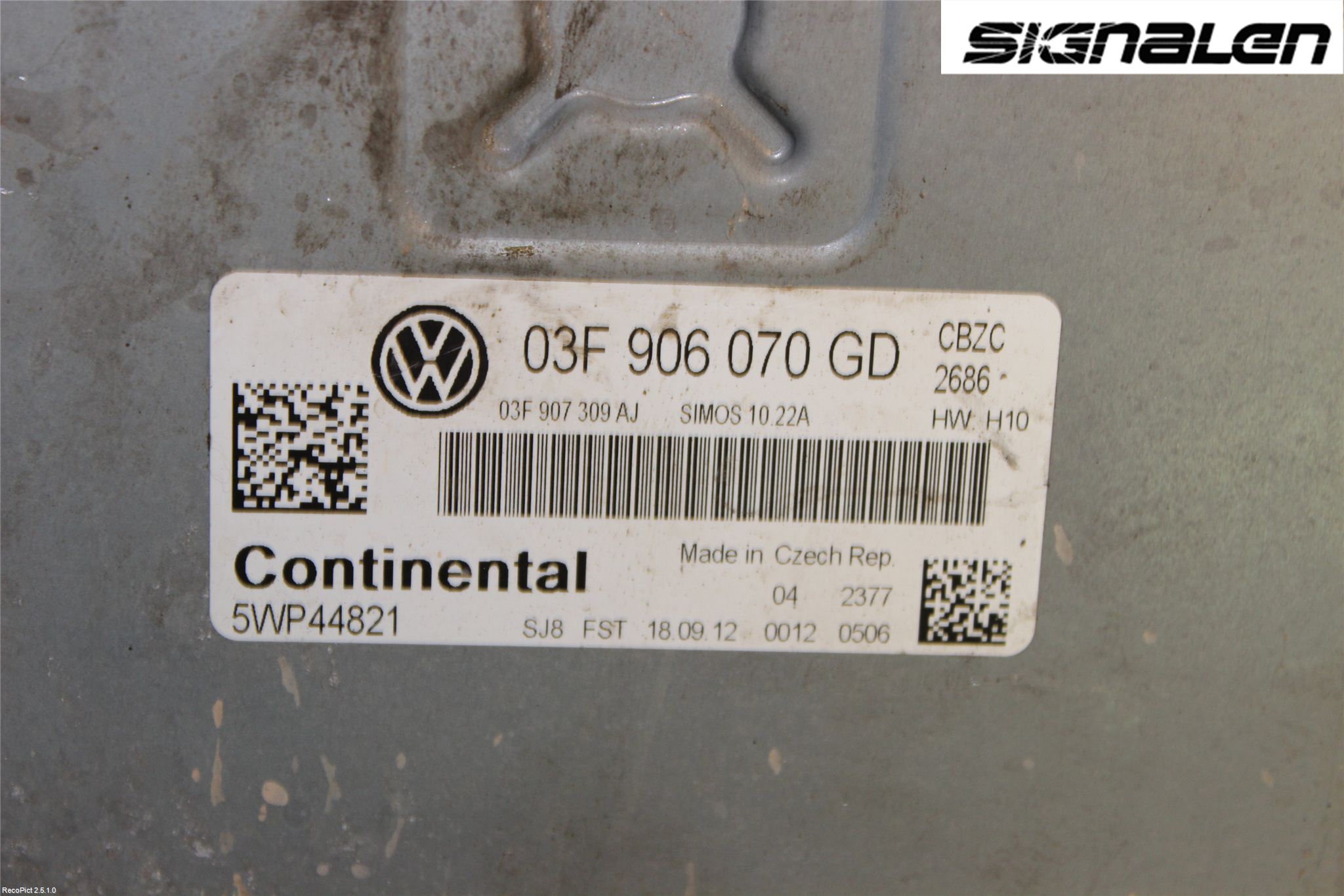 Volkswagen VW POLO 10-17 Styrenhet Insprut Bensin