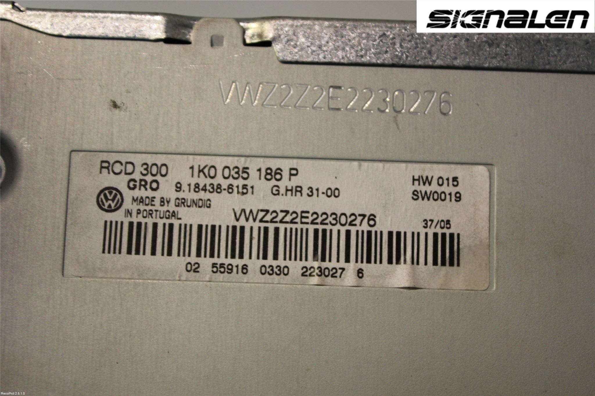 Volkswagen VW GOLF V 04-09 Radio