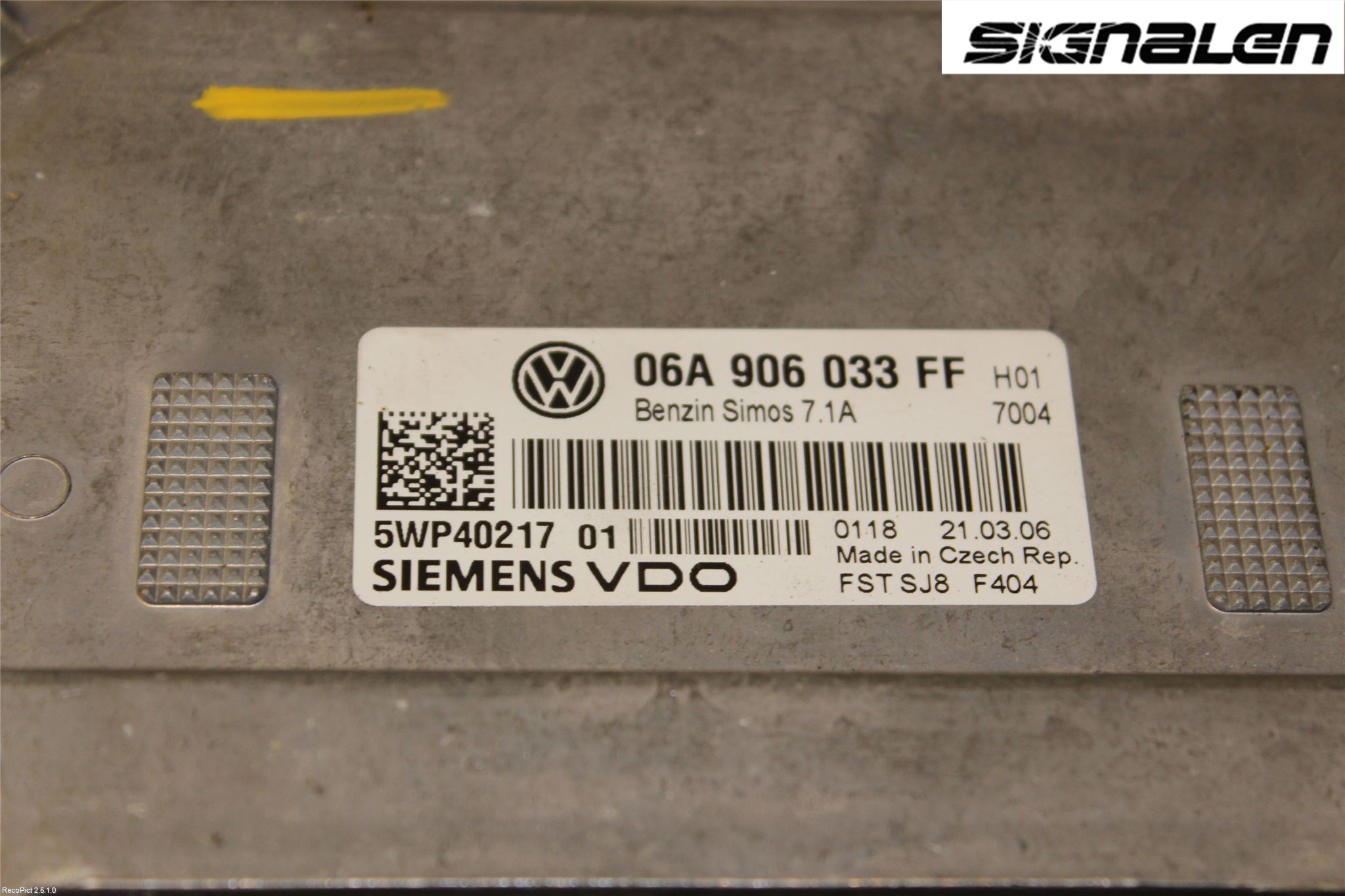 Seat LEON 06-12 Styrenhet Insprut Bensin