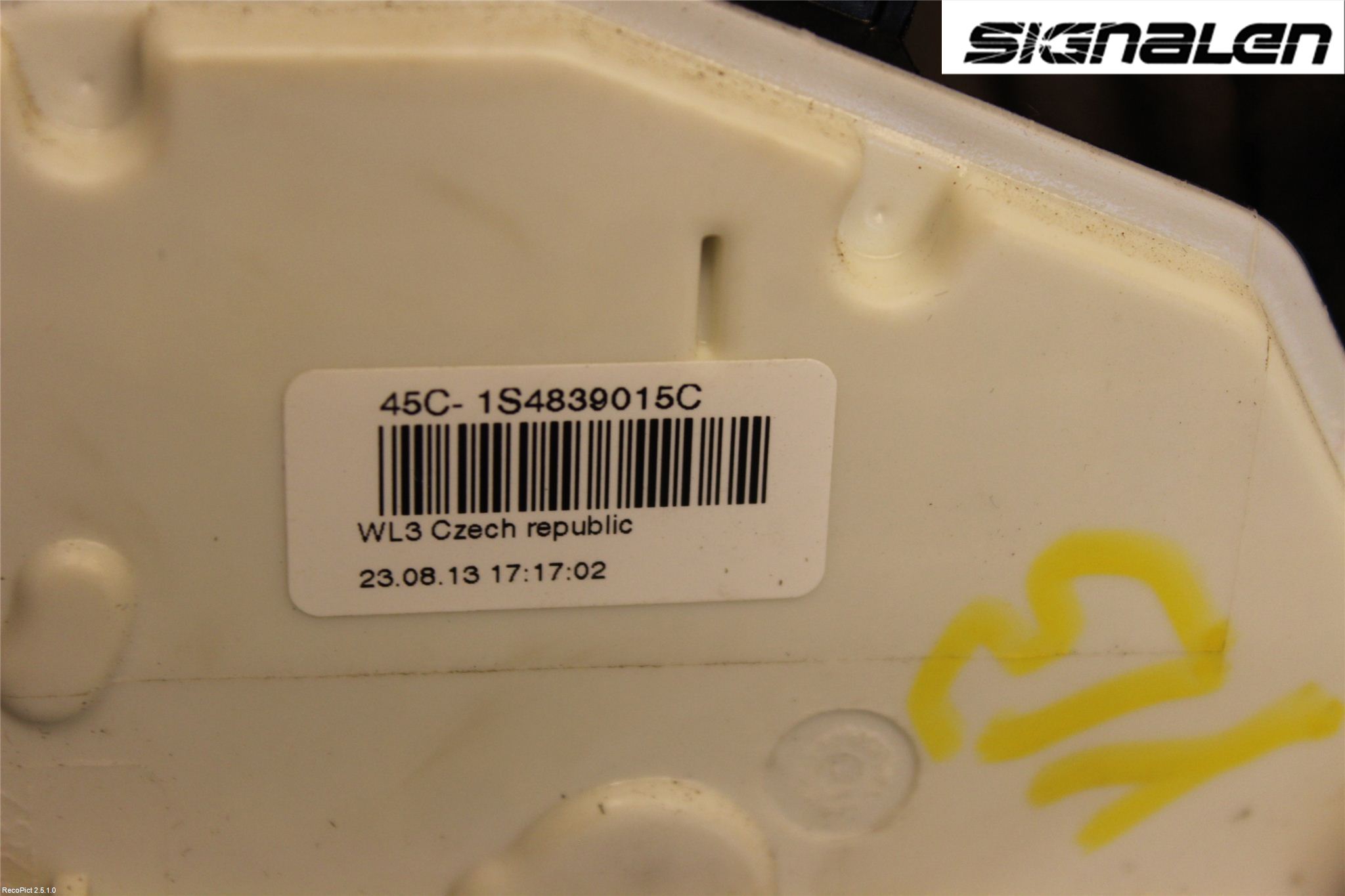 Skoda SUPERB 09-15 Låskista-Dörrlås