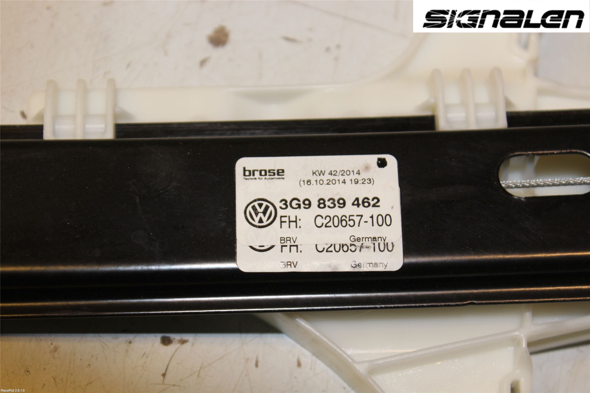 Volkswagen VW PASSAT 15-19 Fönsterhissmekanism