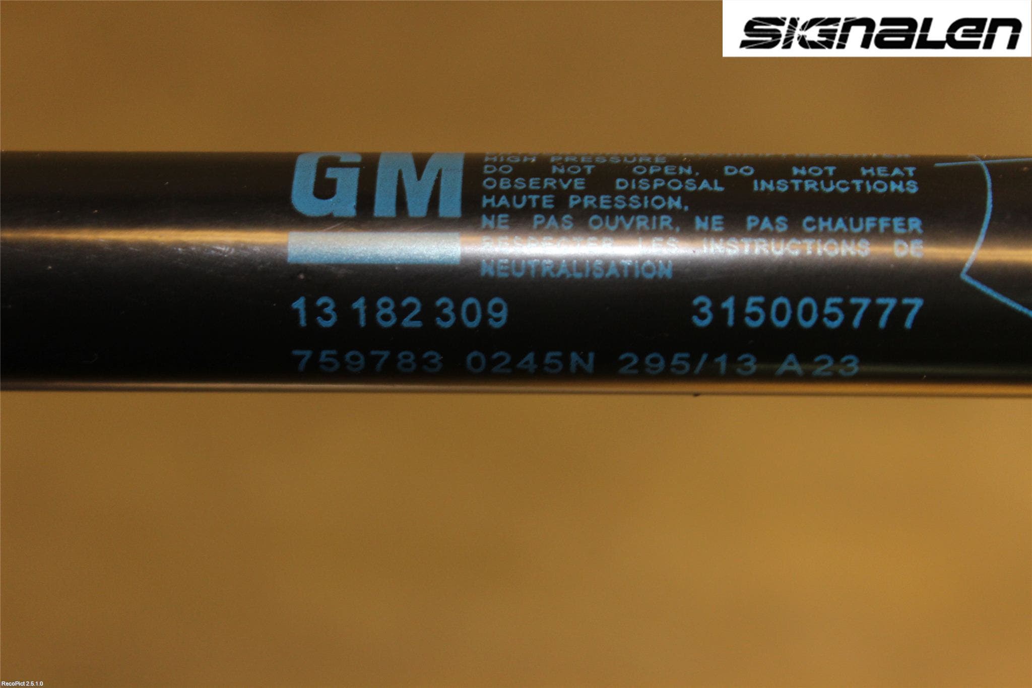 Opel CORSA D 07-14 Gasfjäder Baklucka