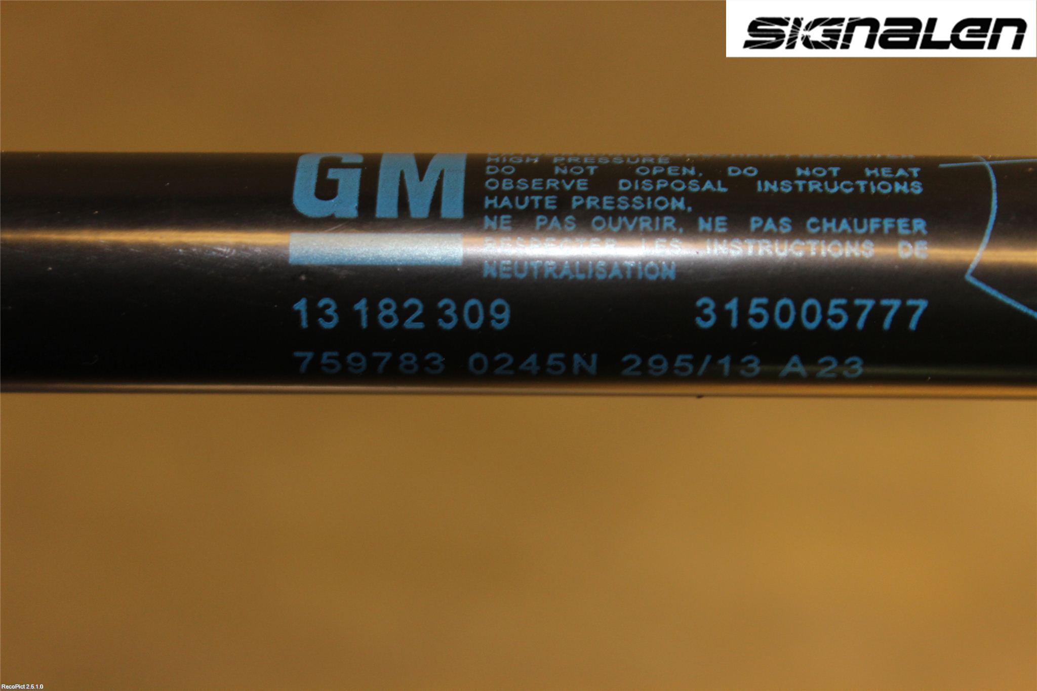 Opel CORSA D 07-14 Gasfjäder Baklucka