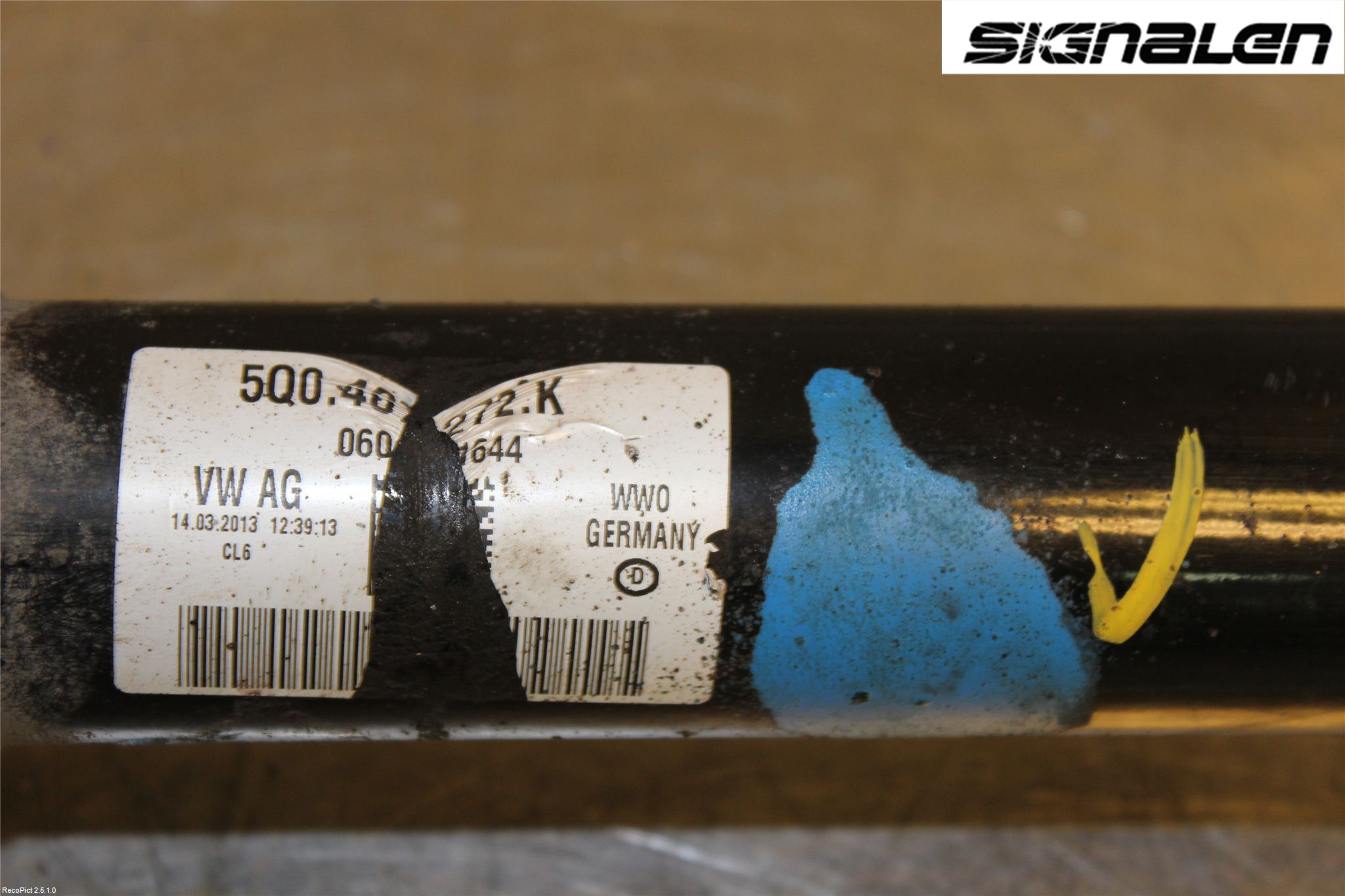 Volkswagen VW GOLF / E-GOLF VII 13-20 Drivaxel Fram Höger