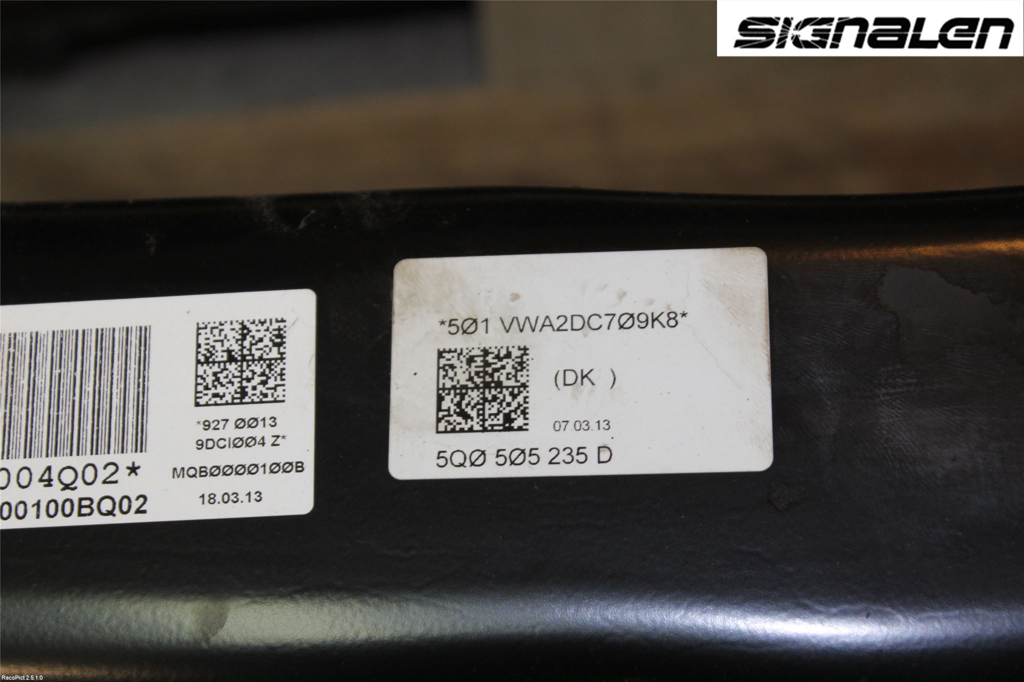 Volkswagen VW GOLF / E-GOLF VII 13-20 Bakaxelbalk