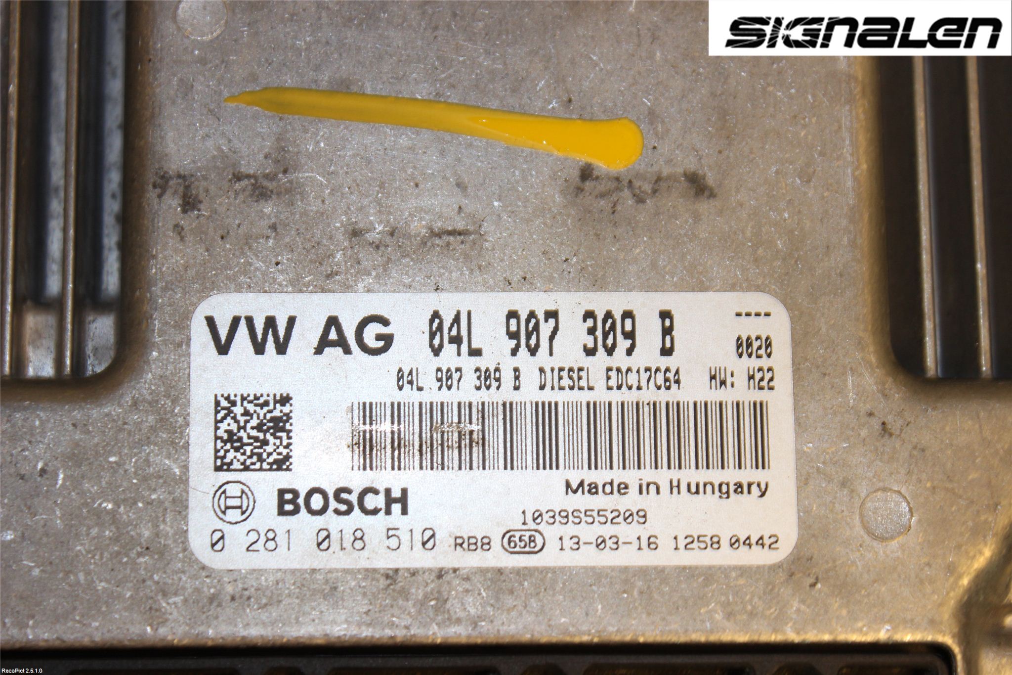 Volkswagen VW GOLF / E-GOLF VII 13-20 Styrenhet Insprut Bensin