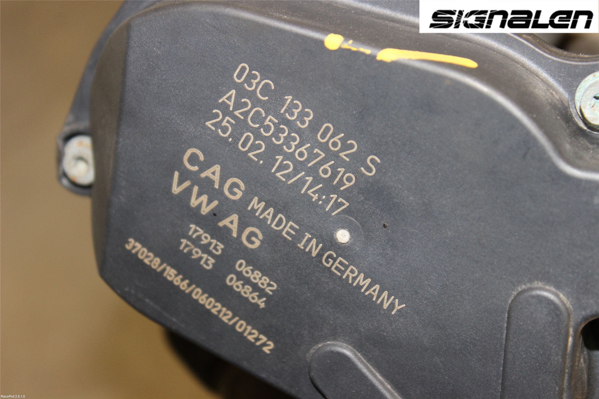 Volkswagen VW GOLF VI 09-13 Injspjällhus