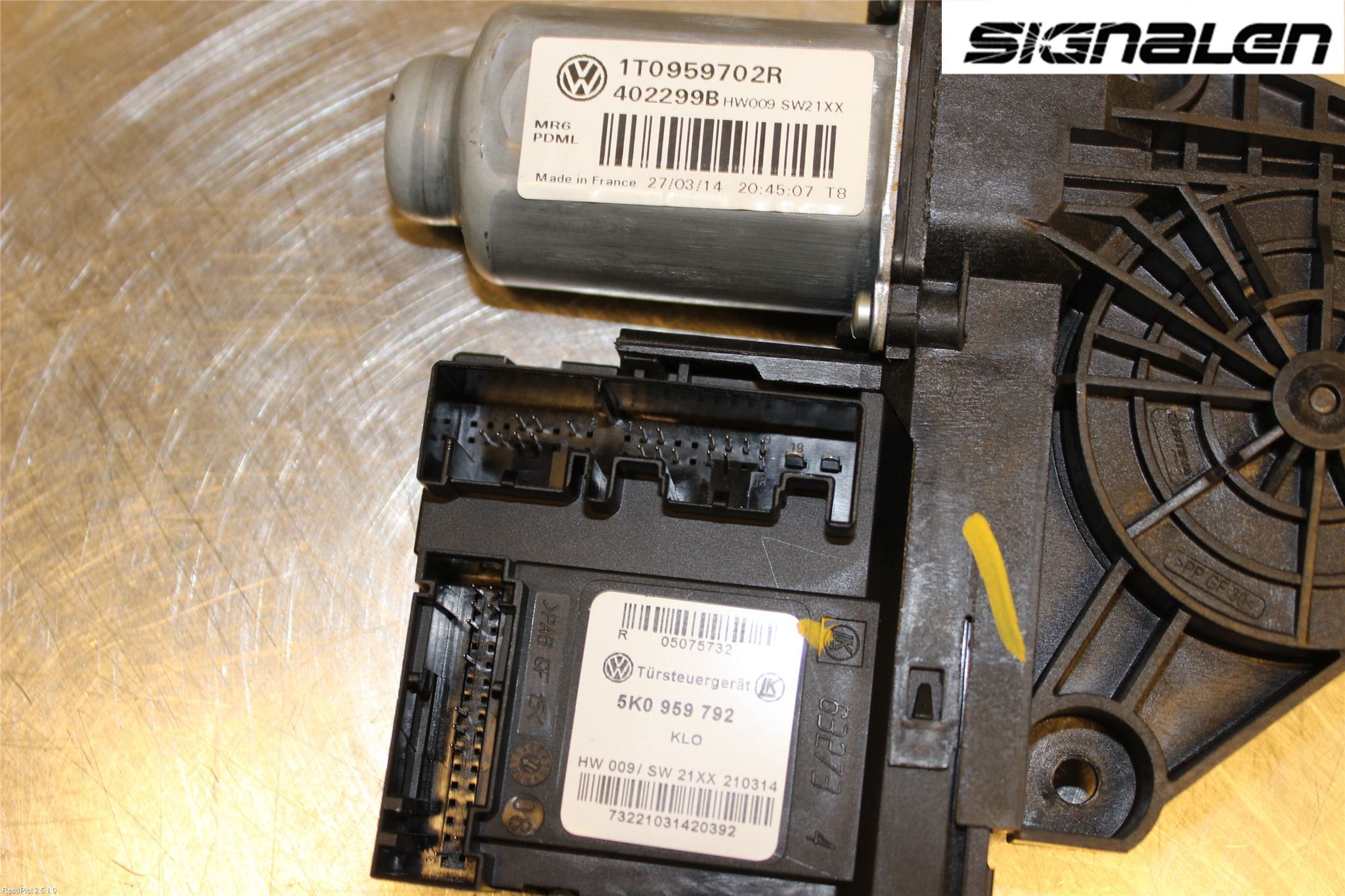 Volkswagen VW CADDY 11-15 Fönsterhissmotor