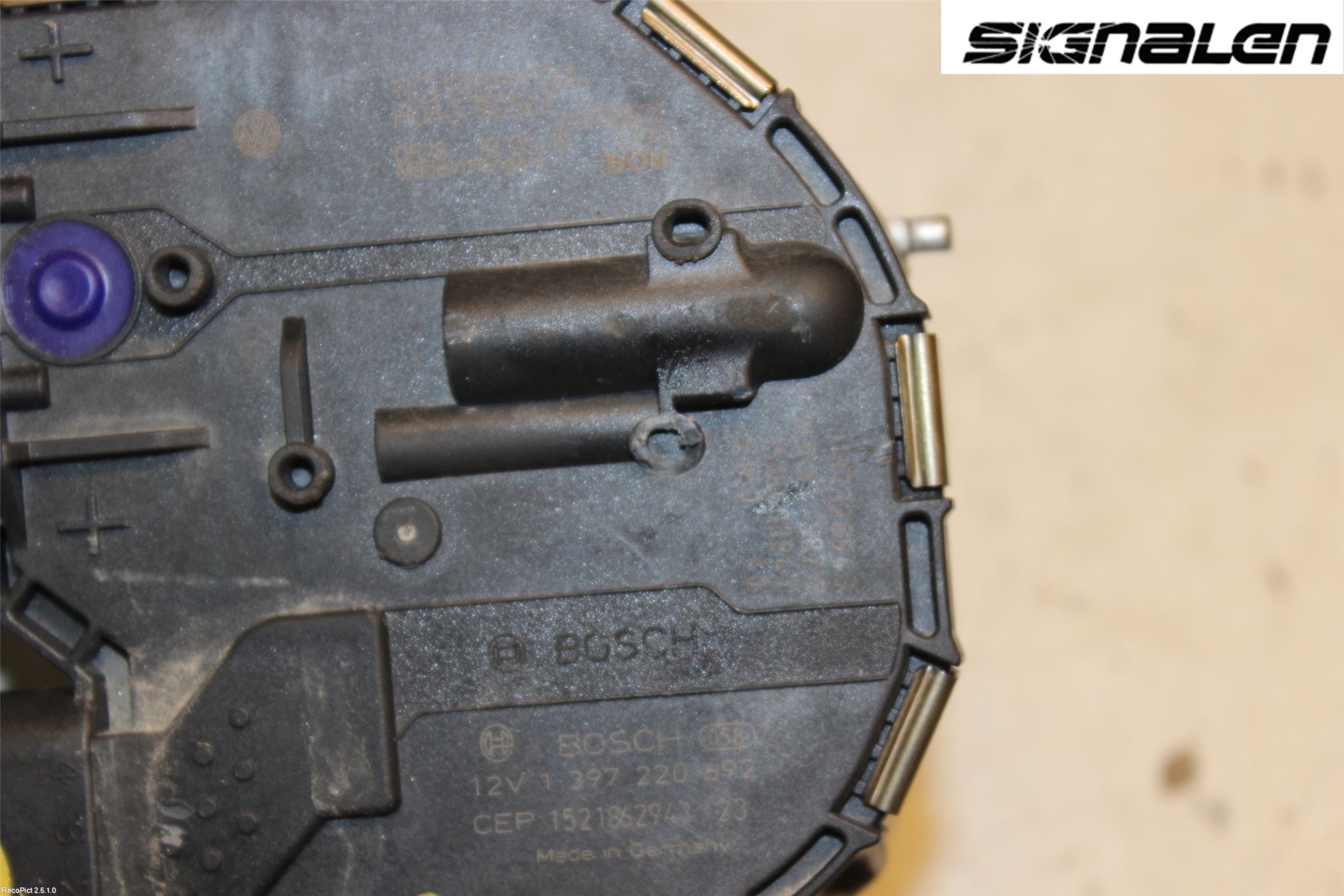 Volkswagen VW GOLF / E-GOLF VII 13-20 Torkarmotor Vindruta