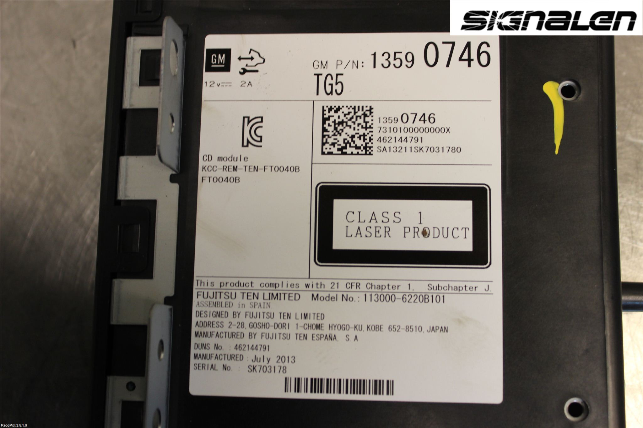 Opel INSIGNIA 09-16 Radio